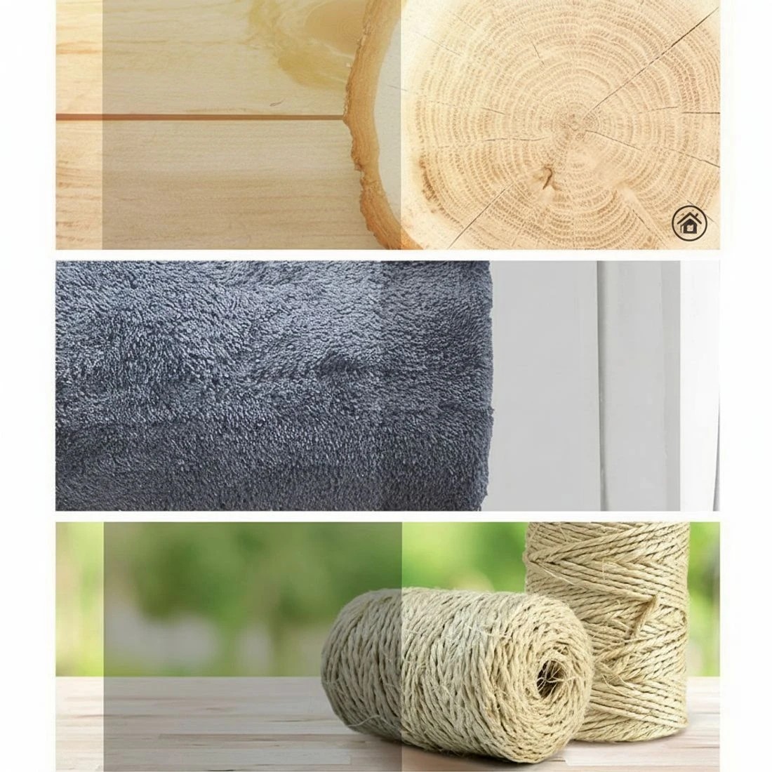 4 i.Pet Cat Tree 141cm Tower Scratching Post Scratcher Condo Wood House Bed - Grey, 4 of 7