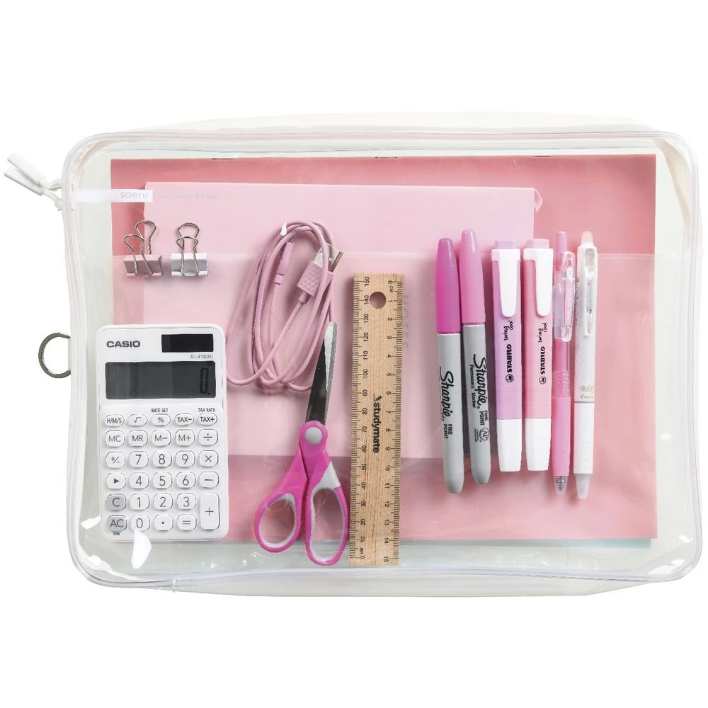 2 Soeru Box Pencil Case A4 Clear, 2 of 4