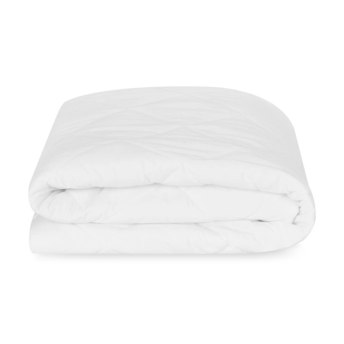 2 Cotton Top Fitted Mattress Protector - Single Bed, White, 2 of 4