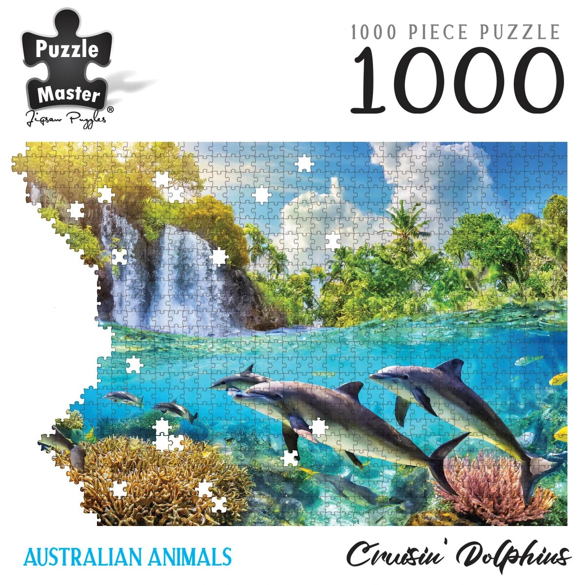 7 Puzzle Master Cruisin Dolphins 1000 Piece Jigsaw Puzzle, 7 of 8