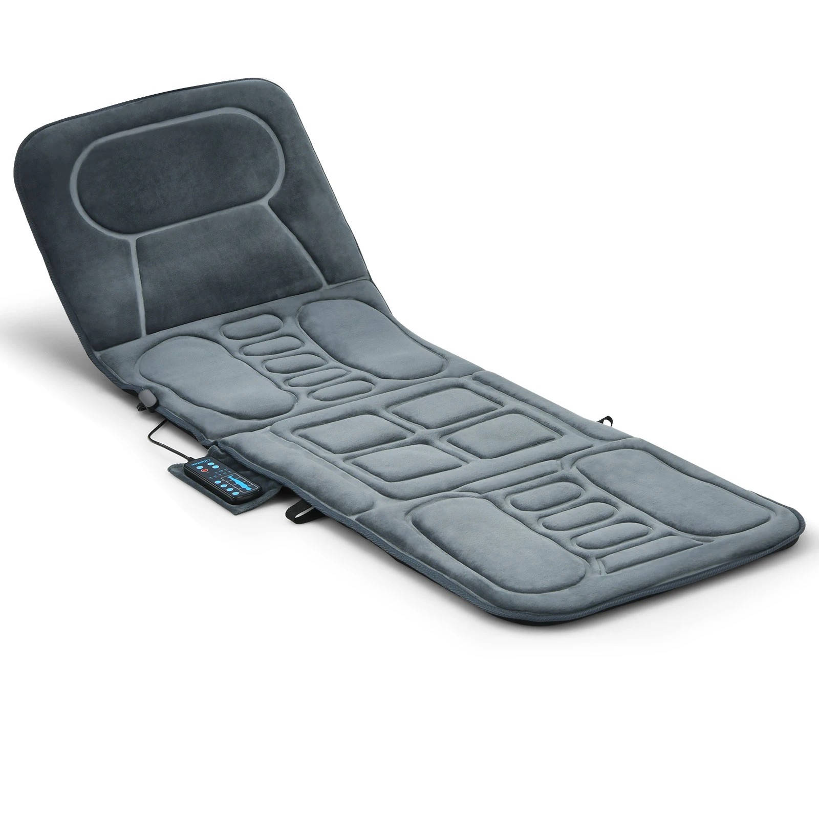 3 Costway 10 Motors Vibrating Massage Mat w/Heat Full Body Massager, 3 of 4