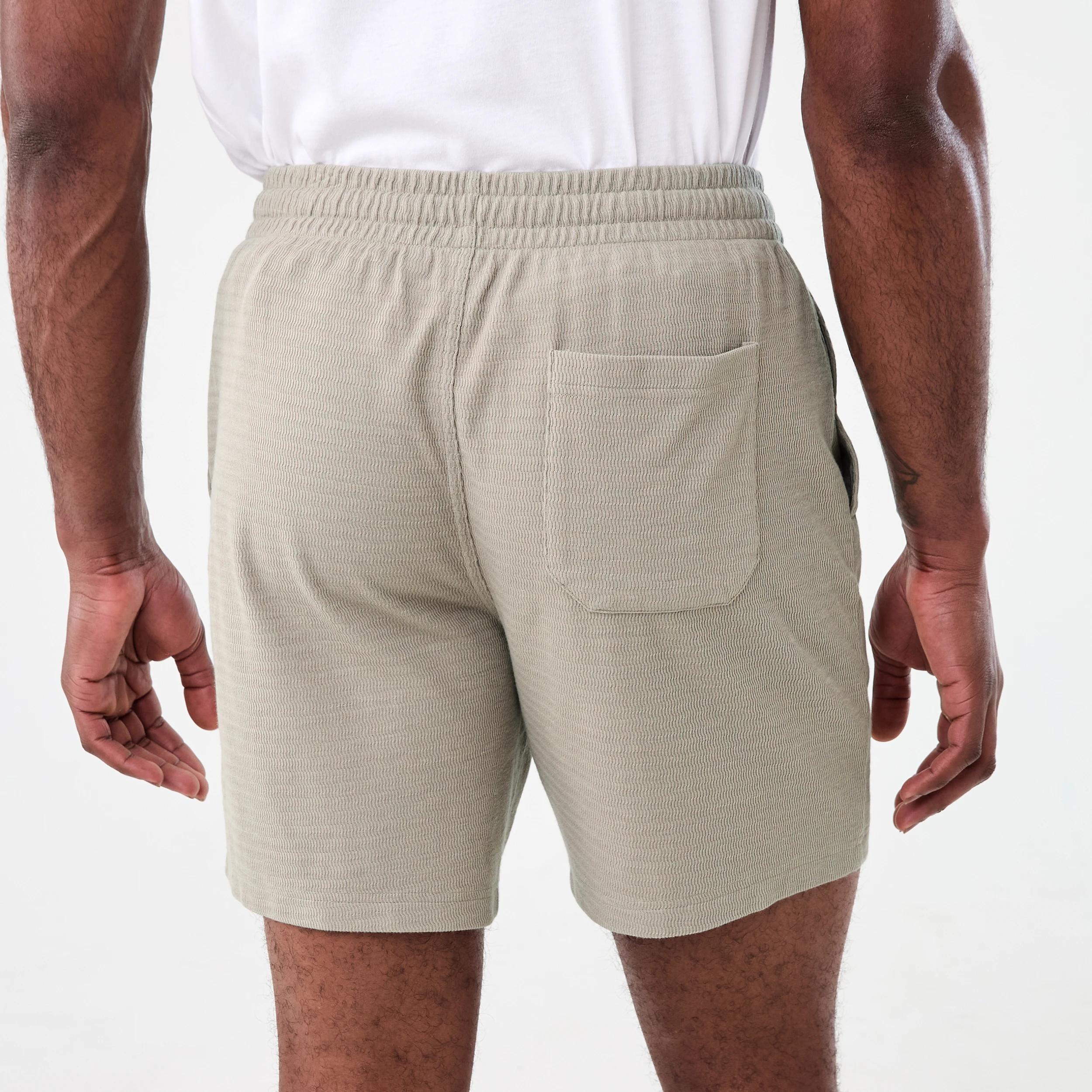 3 Washed Textured Shorts Bge Khaki, 3 of 6