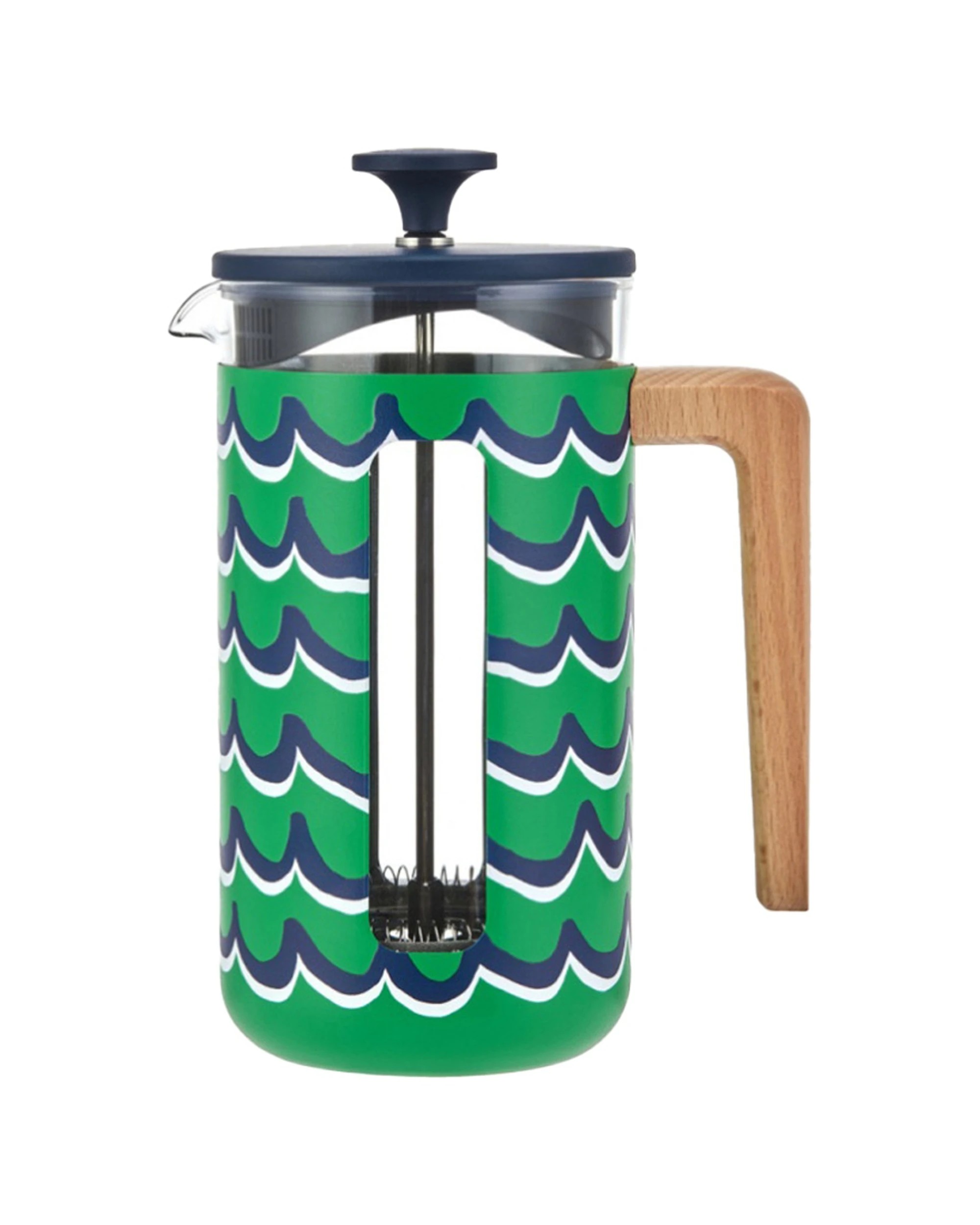1 La Cafetiere Pisa Cafetiere Stainless Steel Coffee Plunger 1L Cyan Tides - Green, 1 of 7