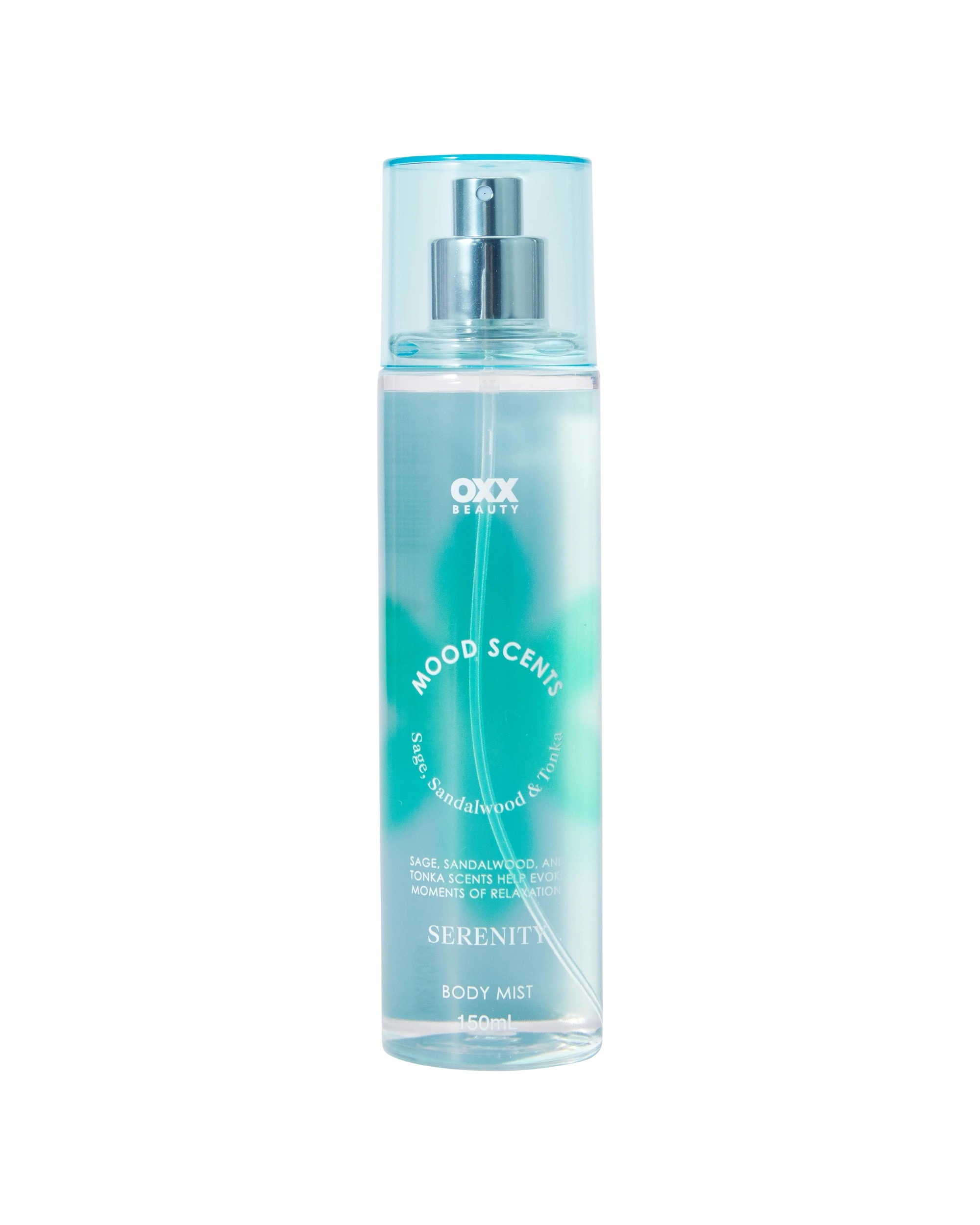 1 OXX Fragrance Mood Scents Serenity Body Mist 150ml - Sage, Sandalwood and Tonka Scents, 1 of 4
