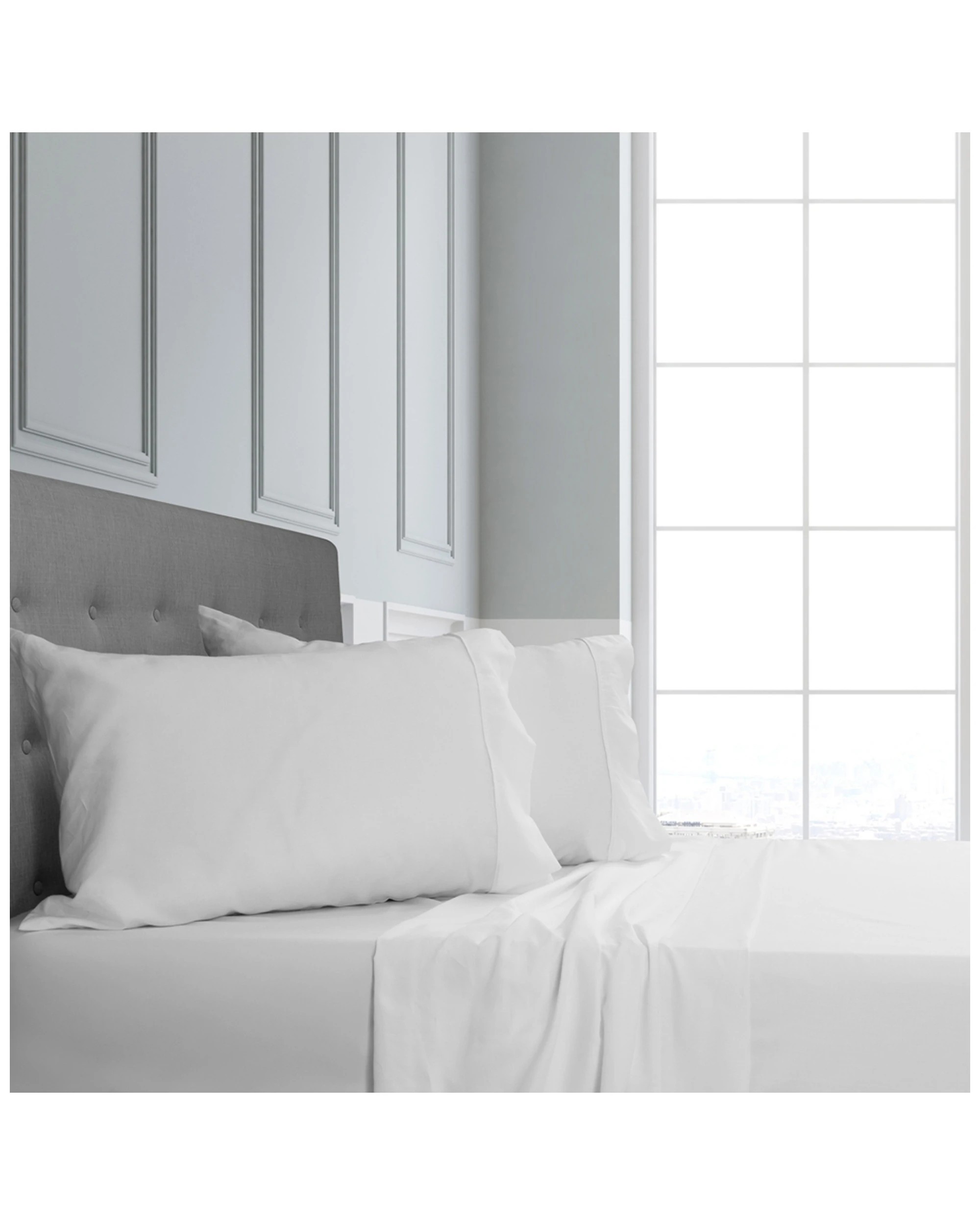 1 Ardor King Cotton Sheet Set 375 Thread Count Cotton Sateen Machine Washable
 - King Bed, 1 of 3