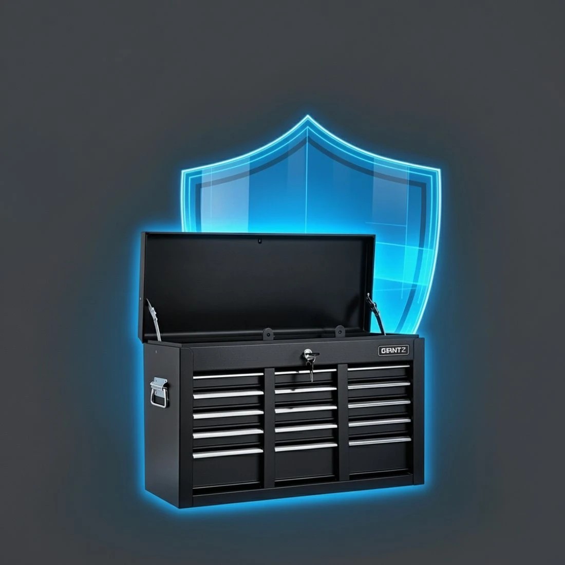 7 GIANTZ 5 Drawer Tool Chest Box Cabinet Lockable Garage Storage Organiser - Black, 7 of 7