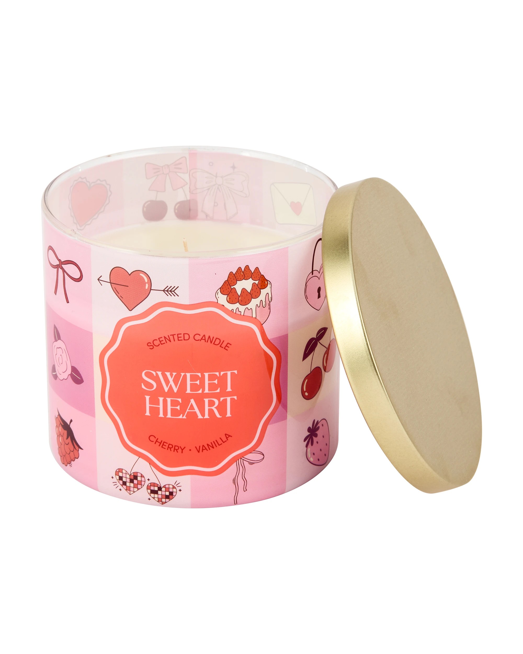4 Graphic Sweet Heart Candle, 4 of 5