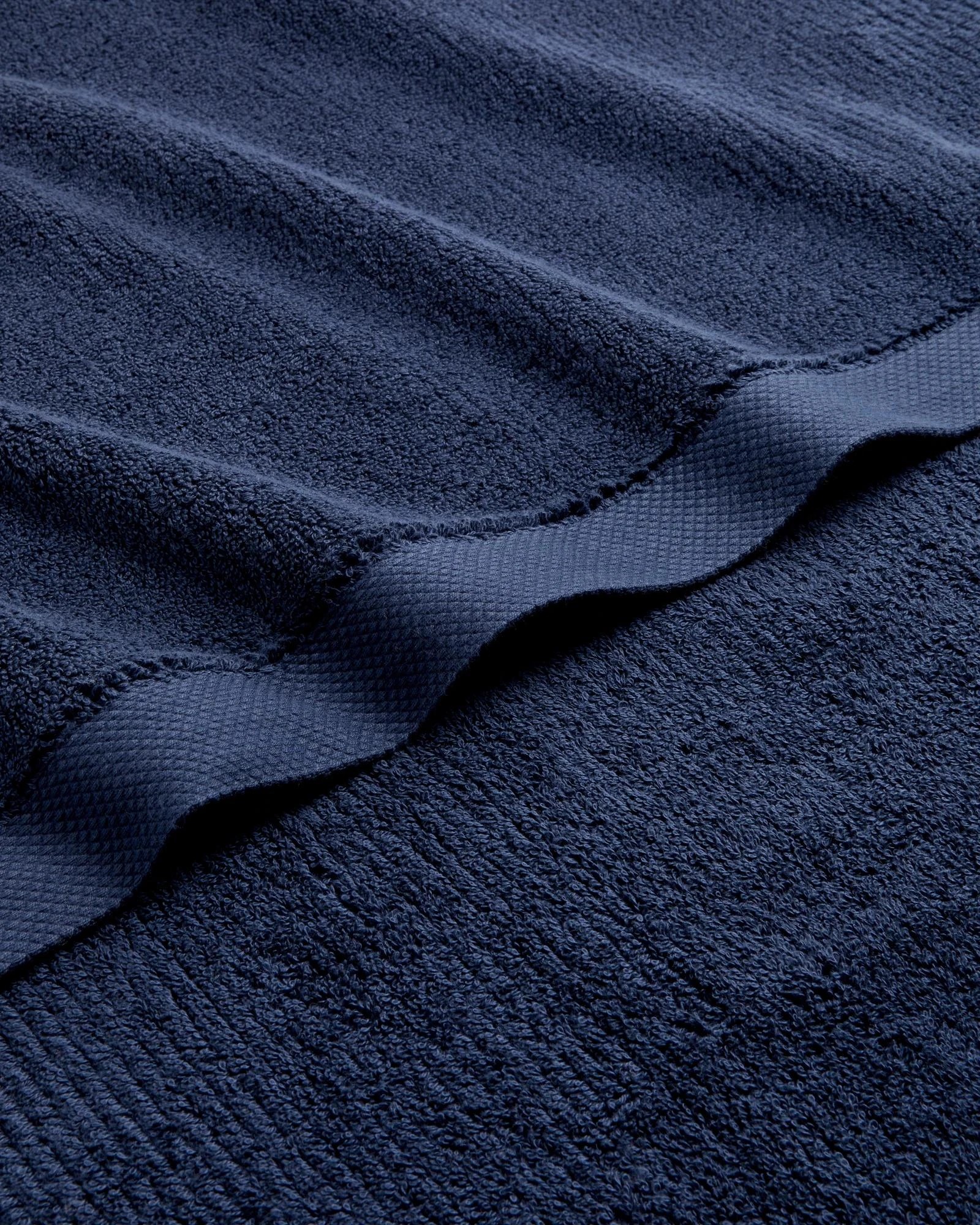 2 Target Australian Cotton Ribbed Bath Sheet - Piper - Blue, 2 of 3