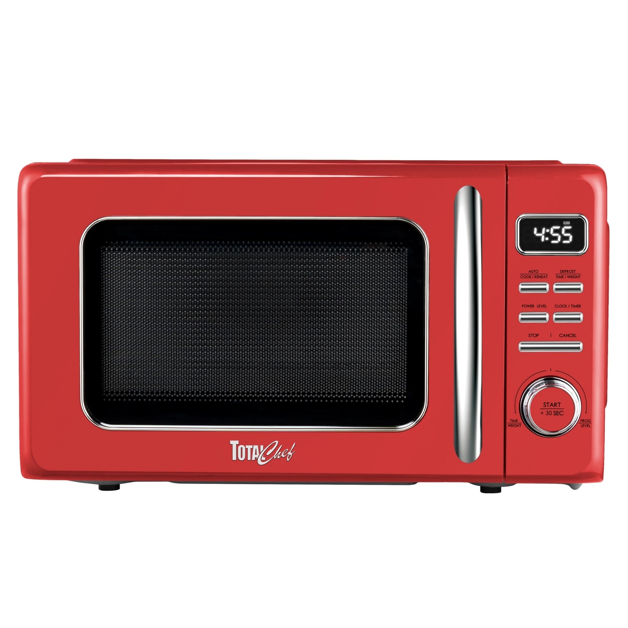 1 Total Chef Retro Microwave Oven 25L - Red, 1 of 7