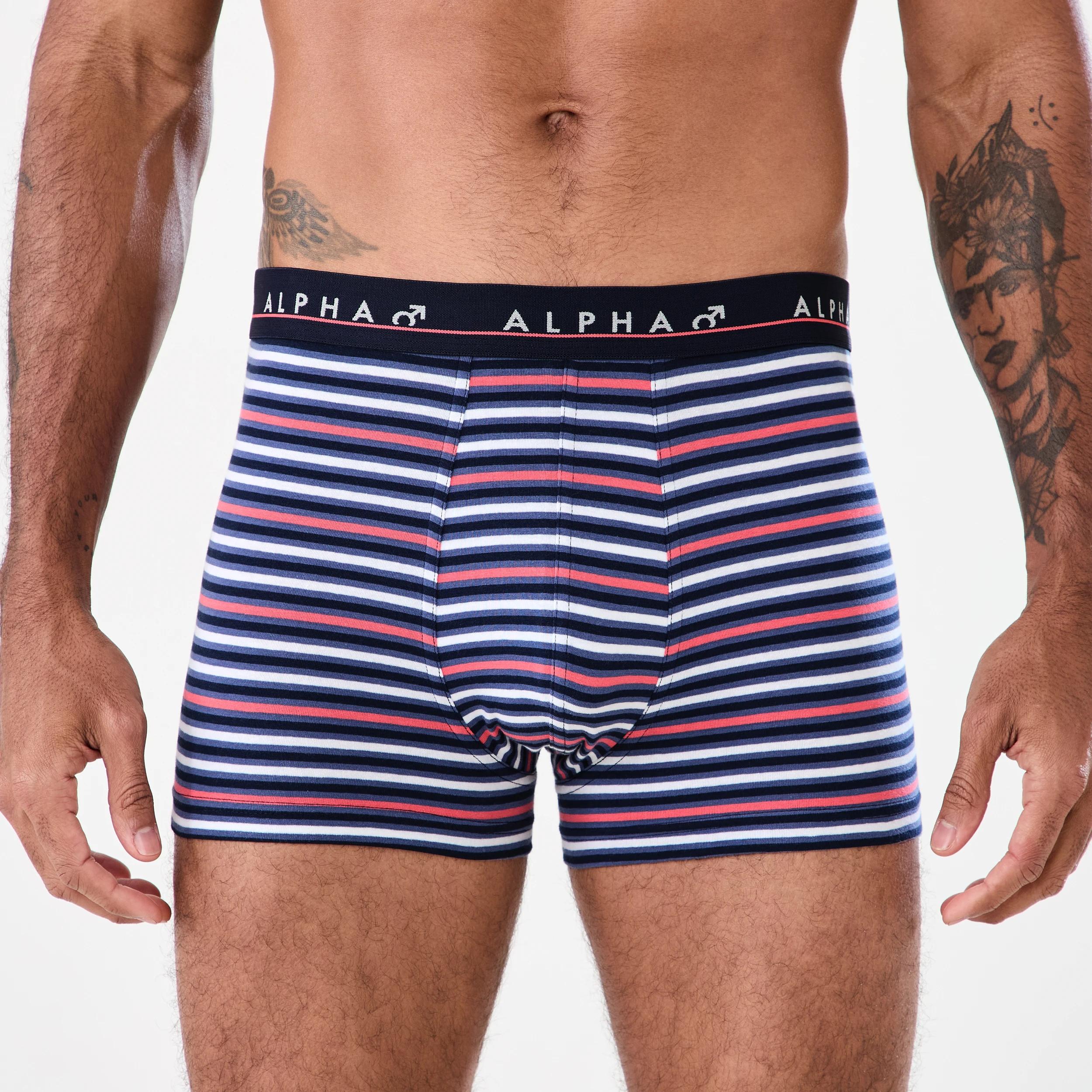 4 5 Pack Stripe and Plain Trunks Miami Strp, 4 of 10