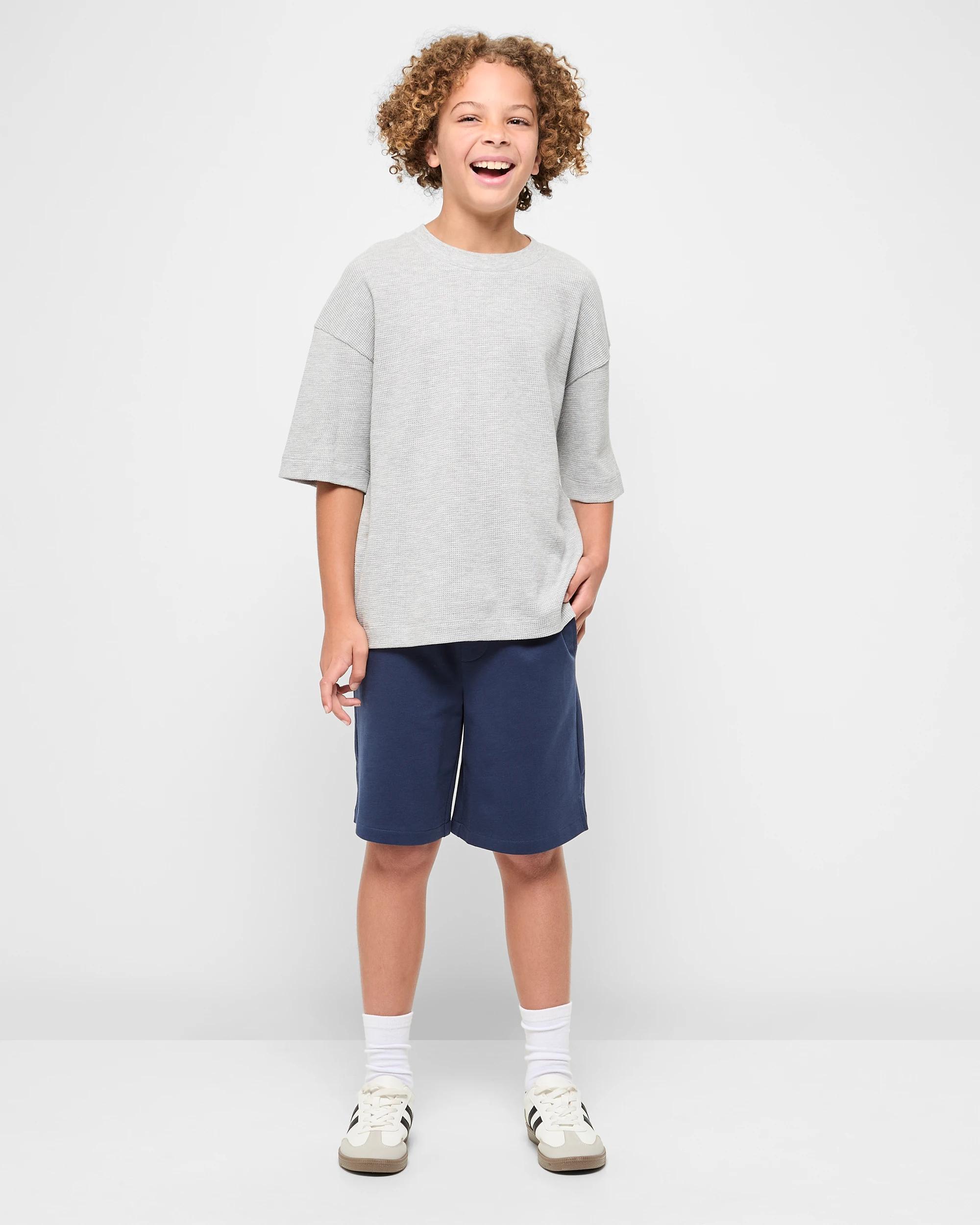 2 Target Youth Australian Cotton Sweat Shorts NAVY, 2 of 5
