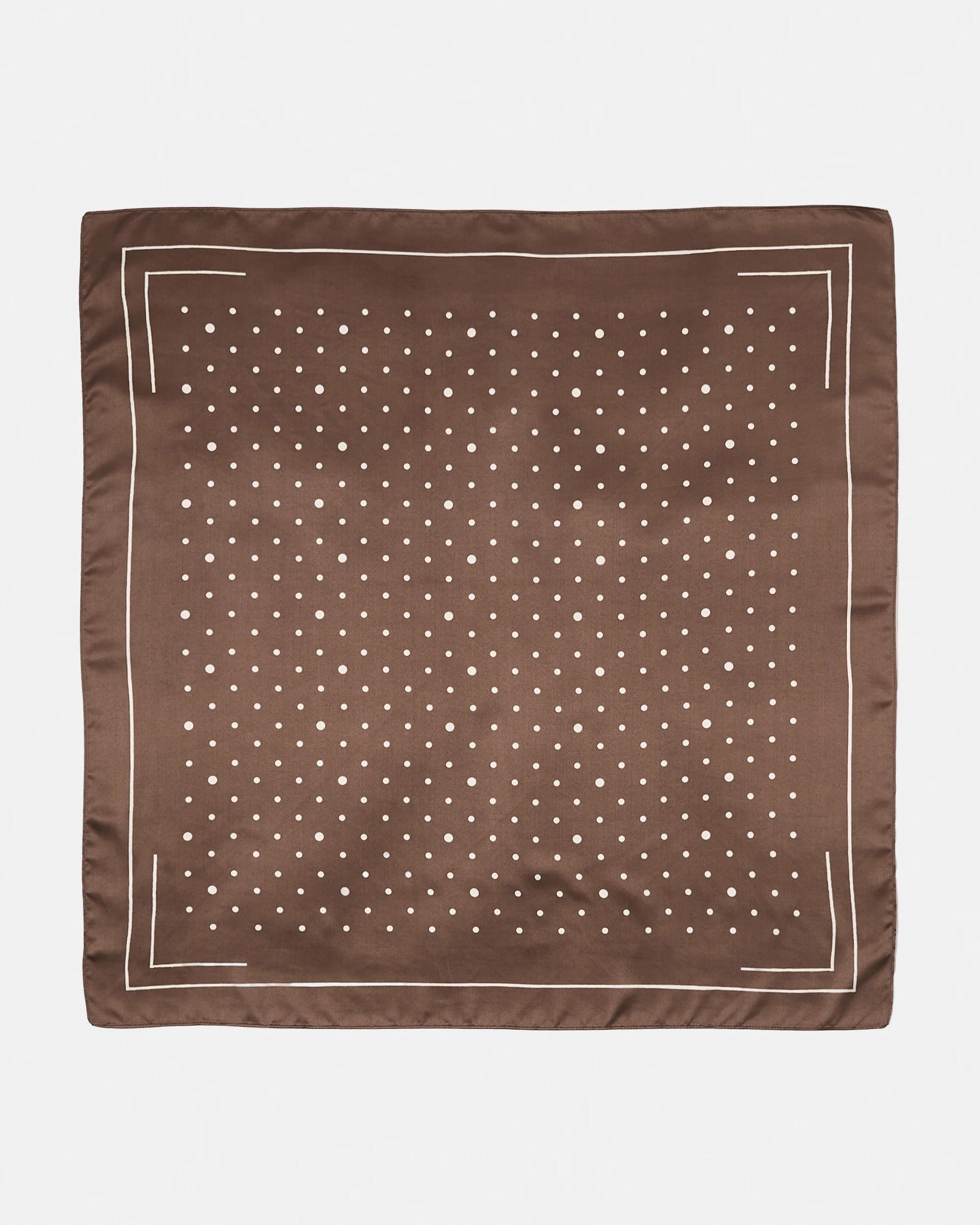 2 Polka Scarf - Chocolate Brown, 2 of 4