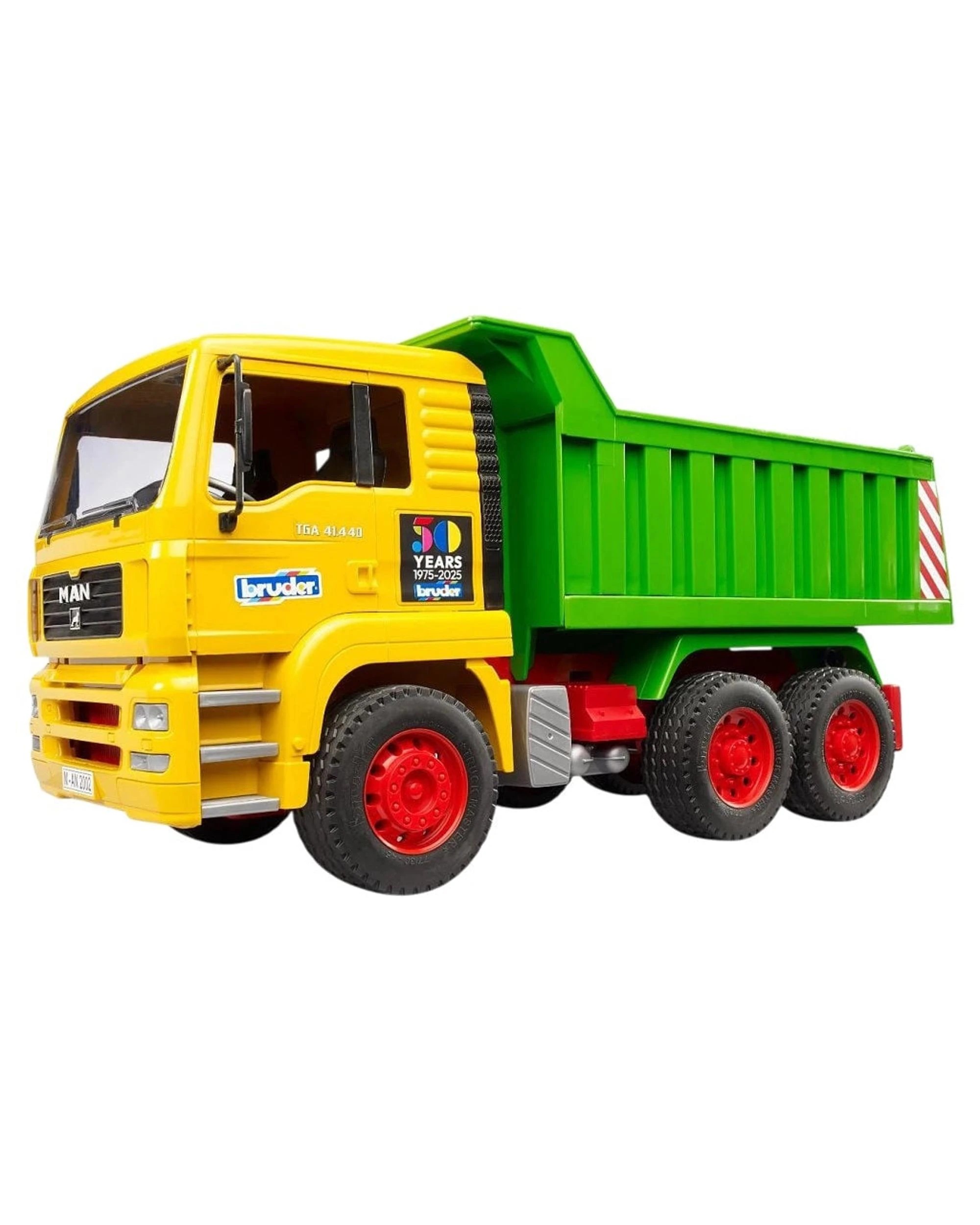 1 Bruder 50th Anniversary Man TGA Tip Up Truck, 1 of 3
