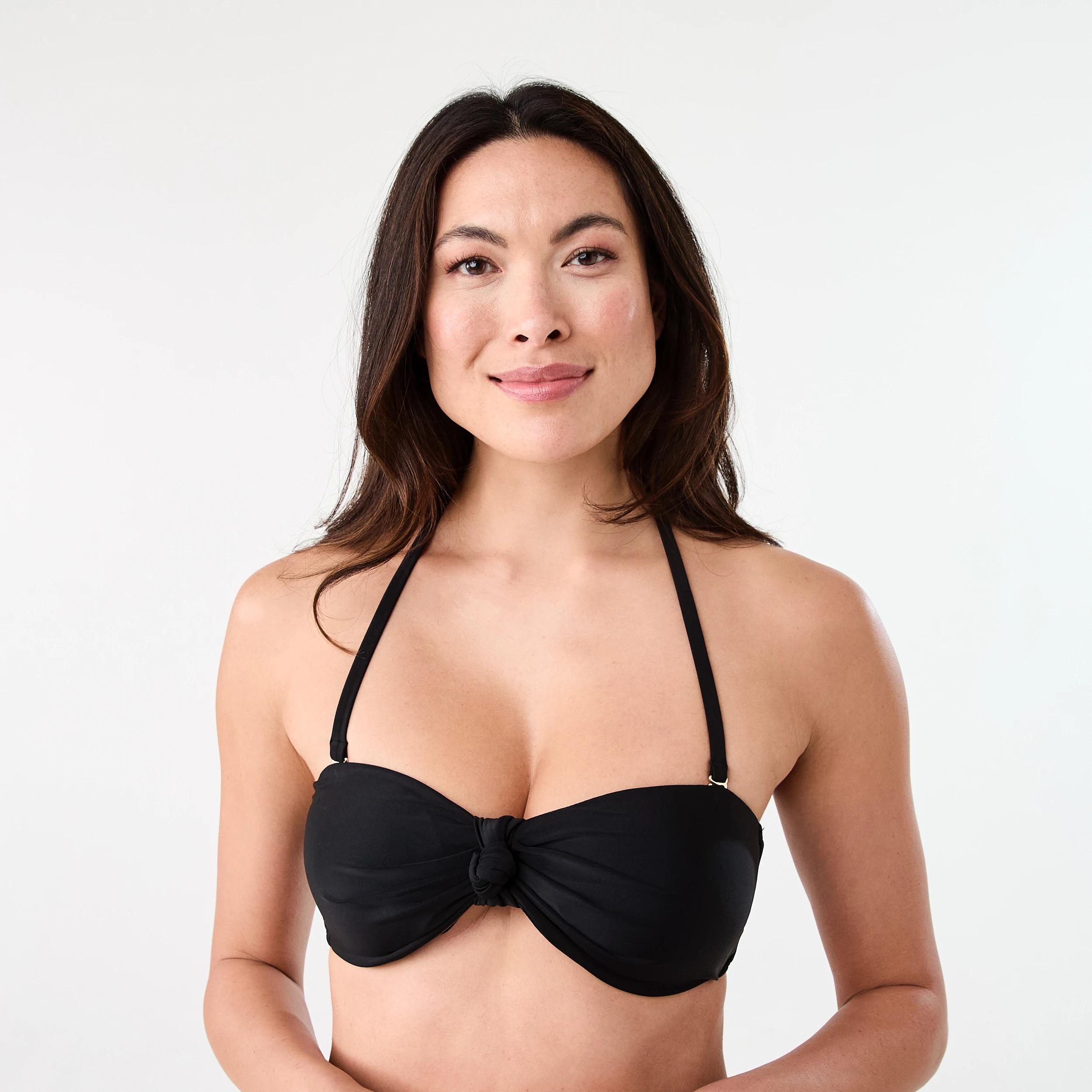 2 Bandeau Bikini Top Black, 2 of 9