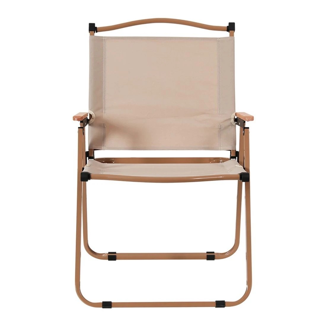3 Weisshorn Outdoor Camping Chairs Portable Folding Beach Chair Patio Furniture - Beige, 3 of 6