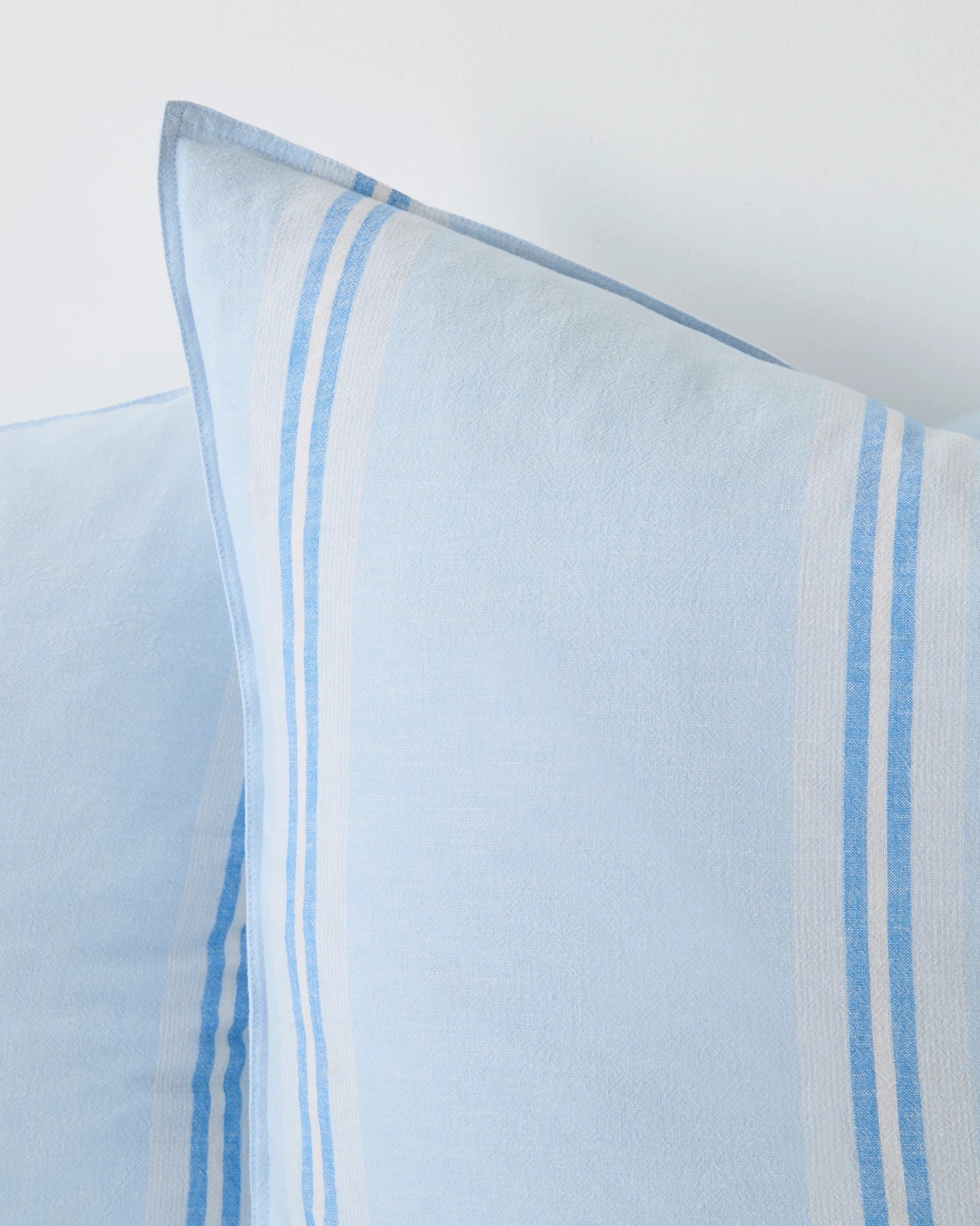 2 Target Rowie Stripe Linen/Cotton European Pillowcase - Sky - One Size - Blue, 2 of 2