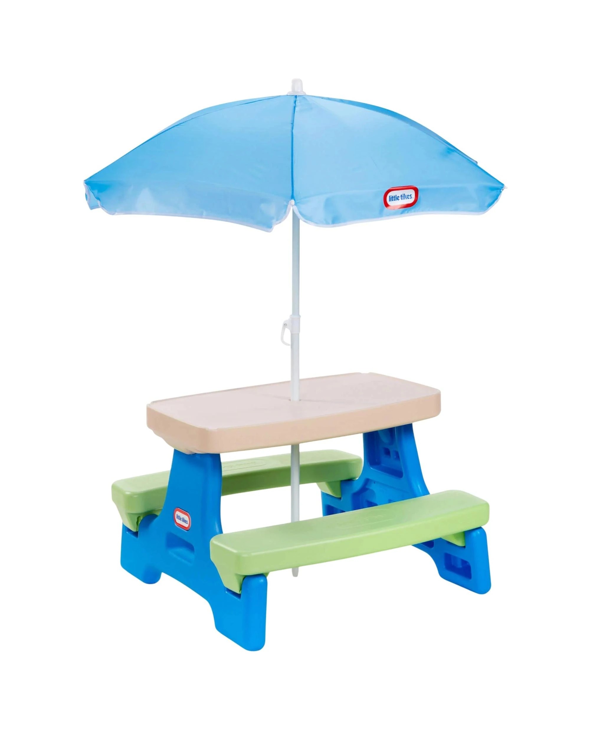 1 Little Tikes Easy Store Jr. Play Table with Umbrella - Multi, 1 of 4