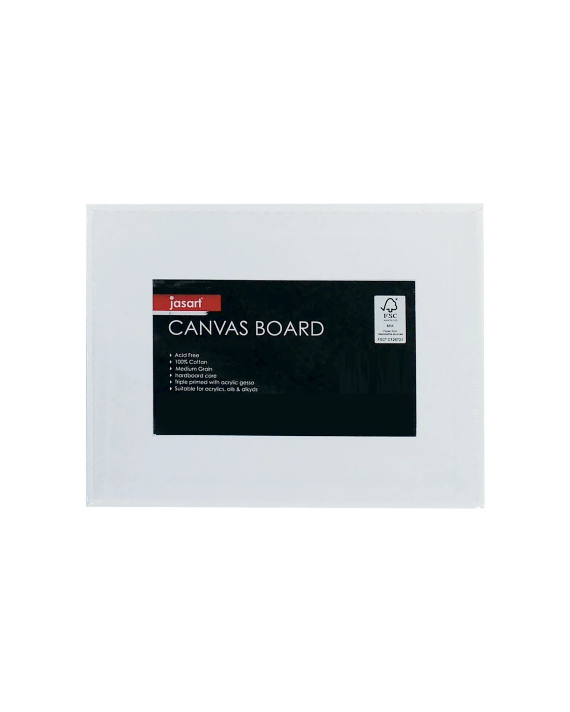 2 Jasart 6PK Studio A4 Cotton Canvas Board Panel 380GSM - White, 2 of 2