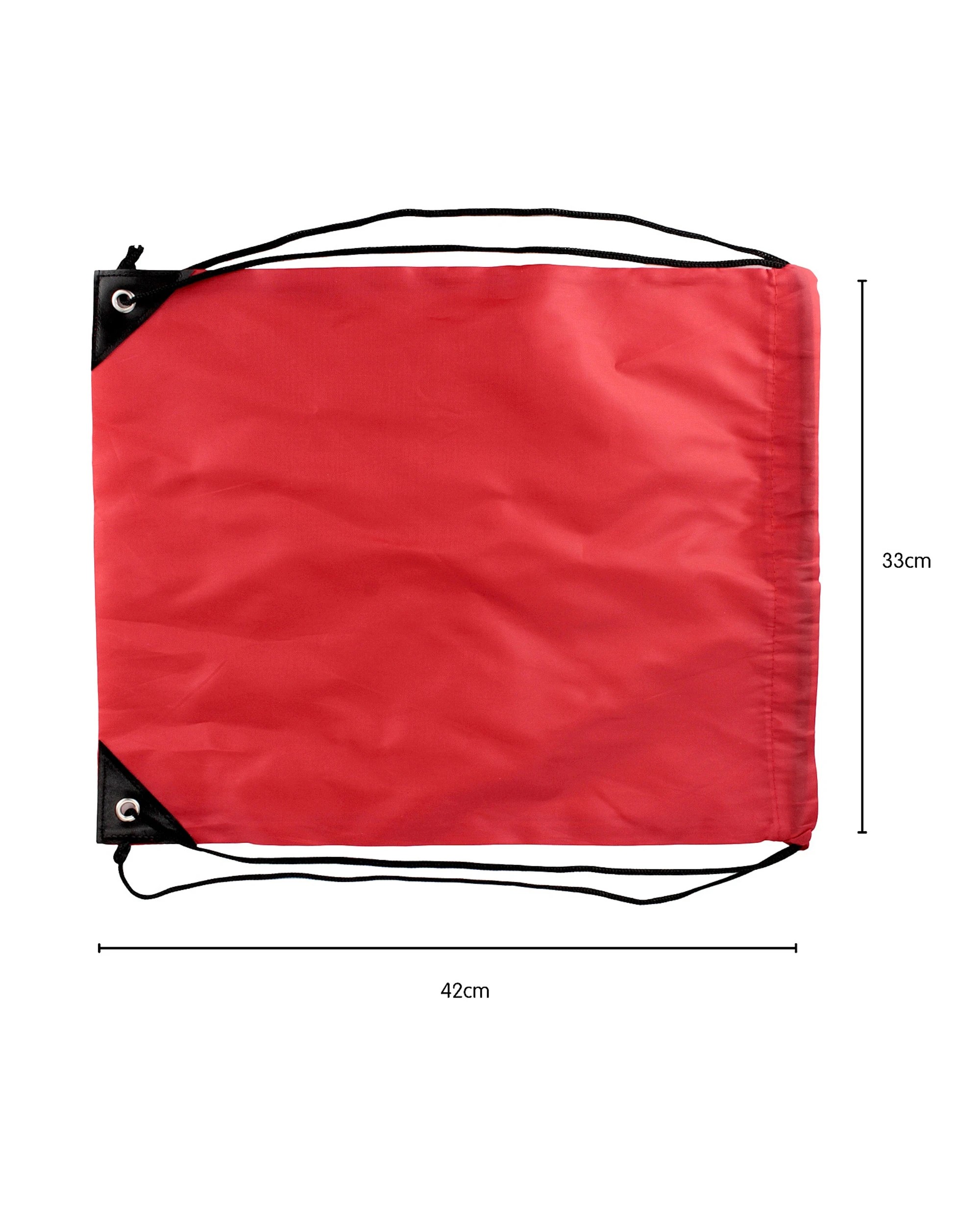 2 Partyrama Drawstring Bags Pack of 6 - Red, 2 of 3