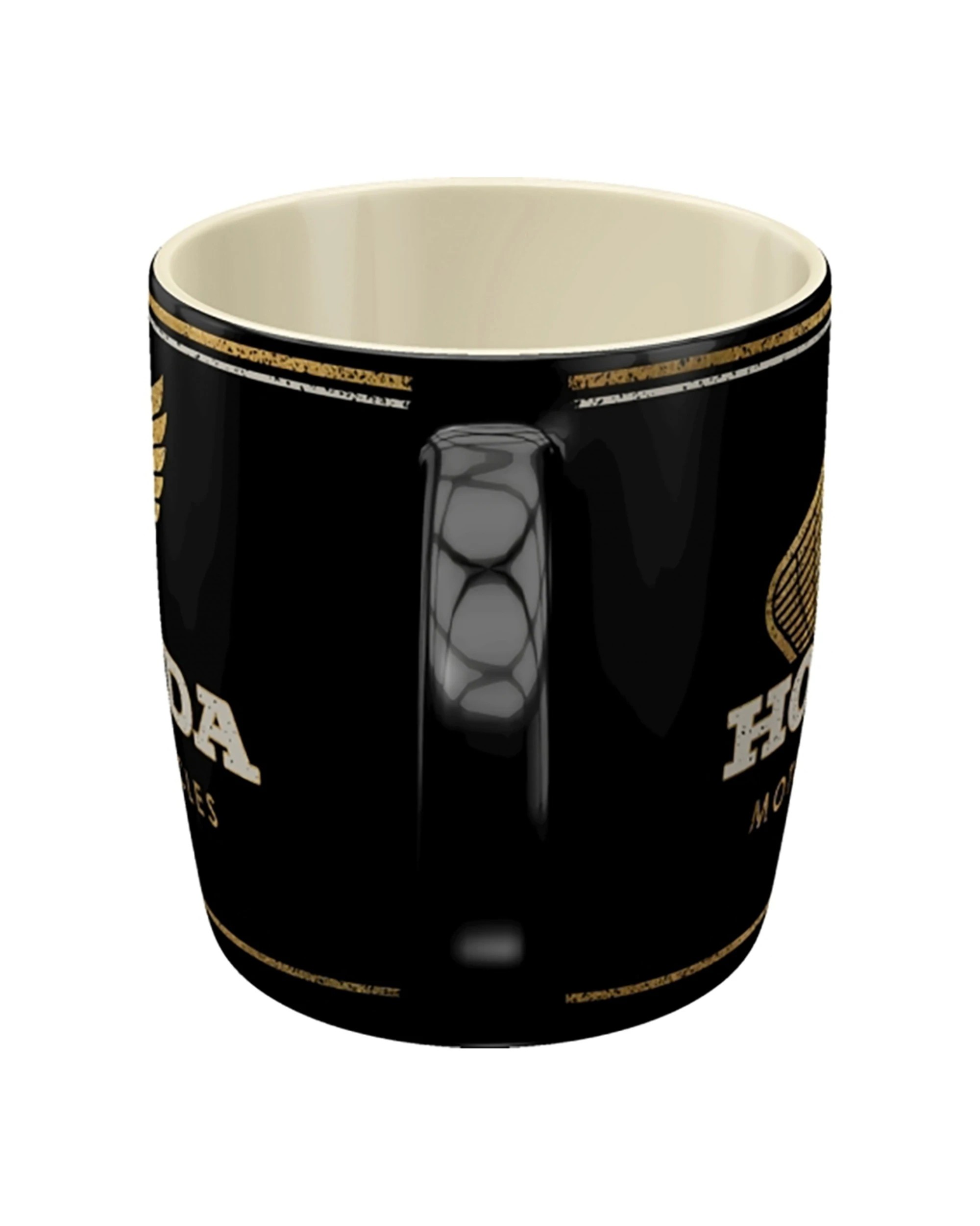 4 Nostalgic-Art 4PK Ceramic Mug 330ml Retro Design - Honda MC Motorcycles Gold - Black, 4 of 5