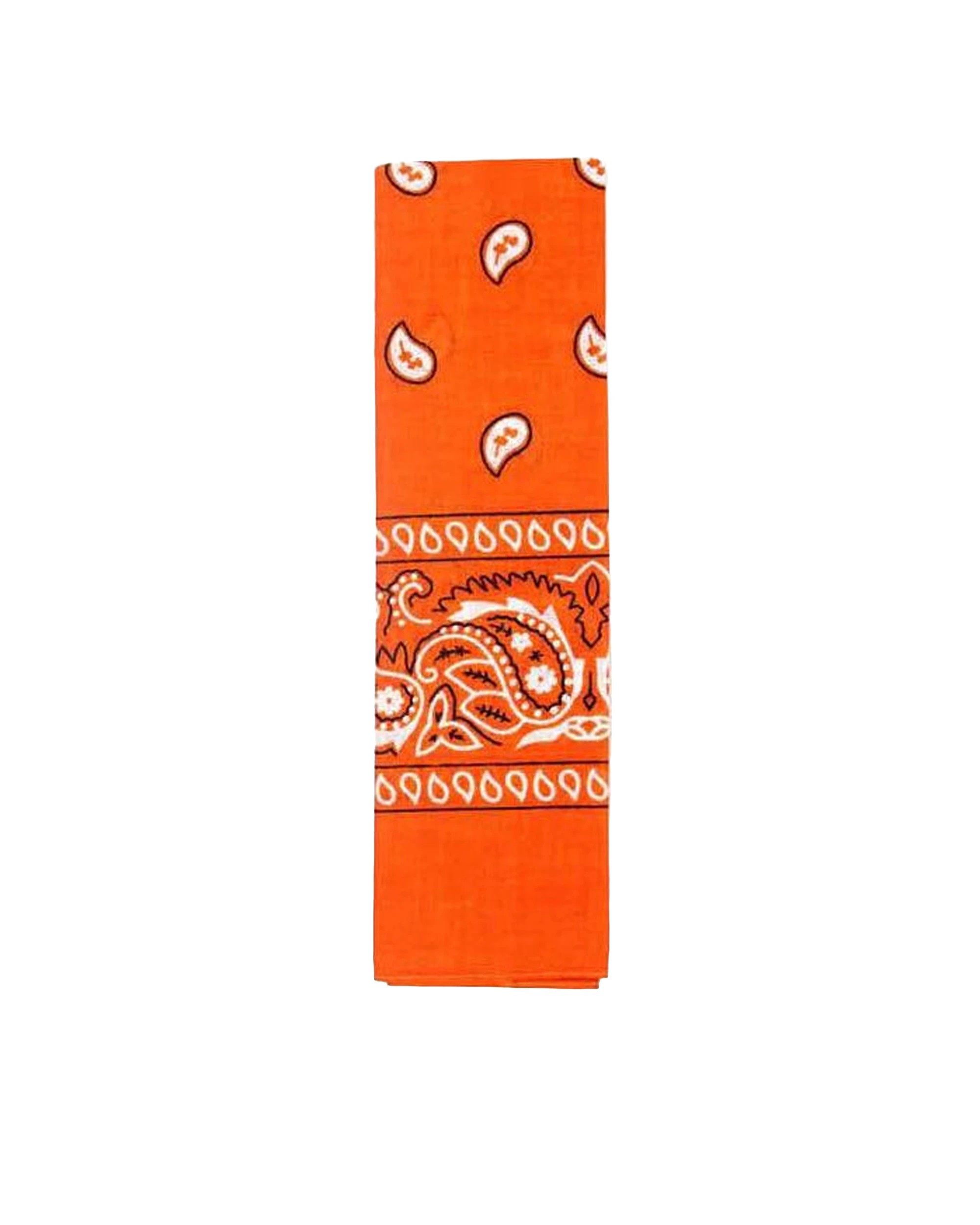 1 JD Party Bandana Paisley Cotton Party Attire Accessory - Orange, 1 of 1