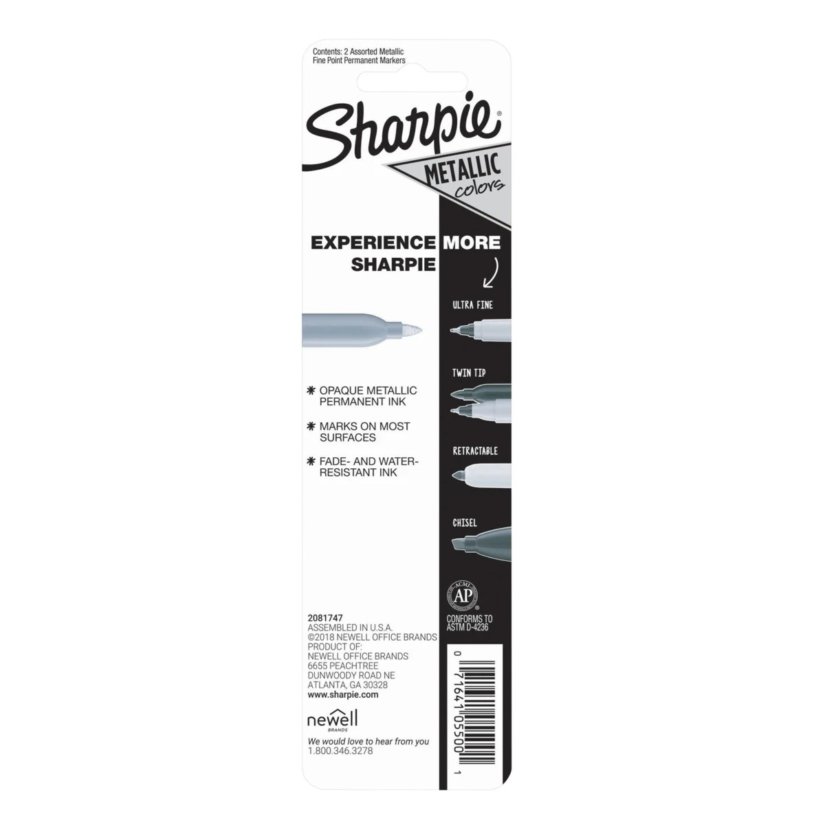7 2 Pack Sharpie Metallic Fine Point Permanent Markers, 7 of 7