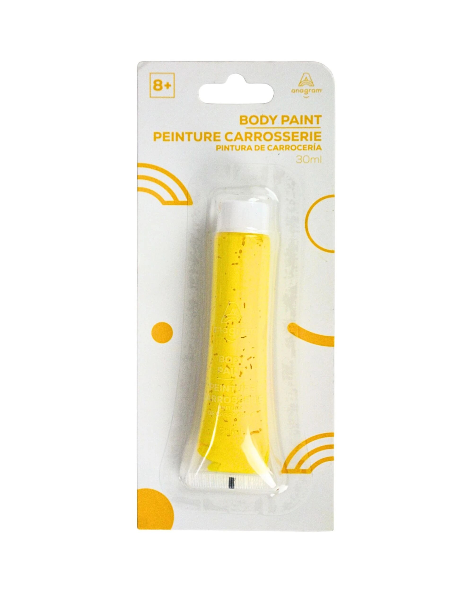 2 Anagram Body Paint Tube - One Size - Yellow, 2 of 3