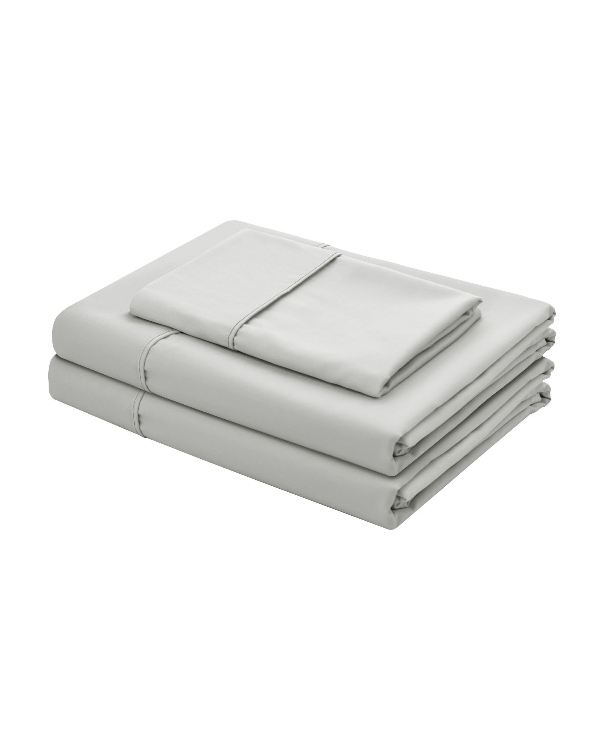 5 Serene 400TC Bamboo Cotton Sateen Sheet Set - King Single Bed - Dove Grey, 5 of 5