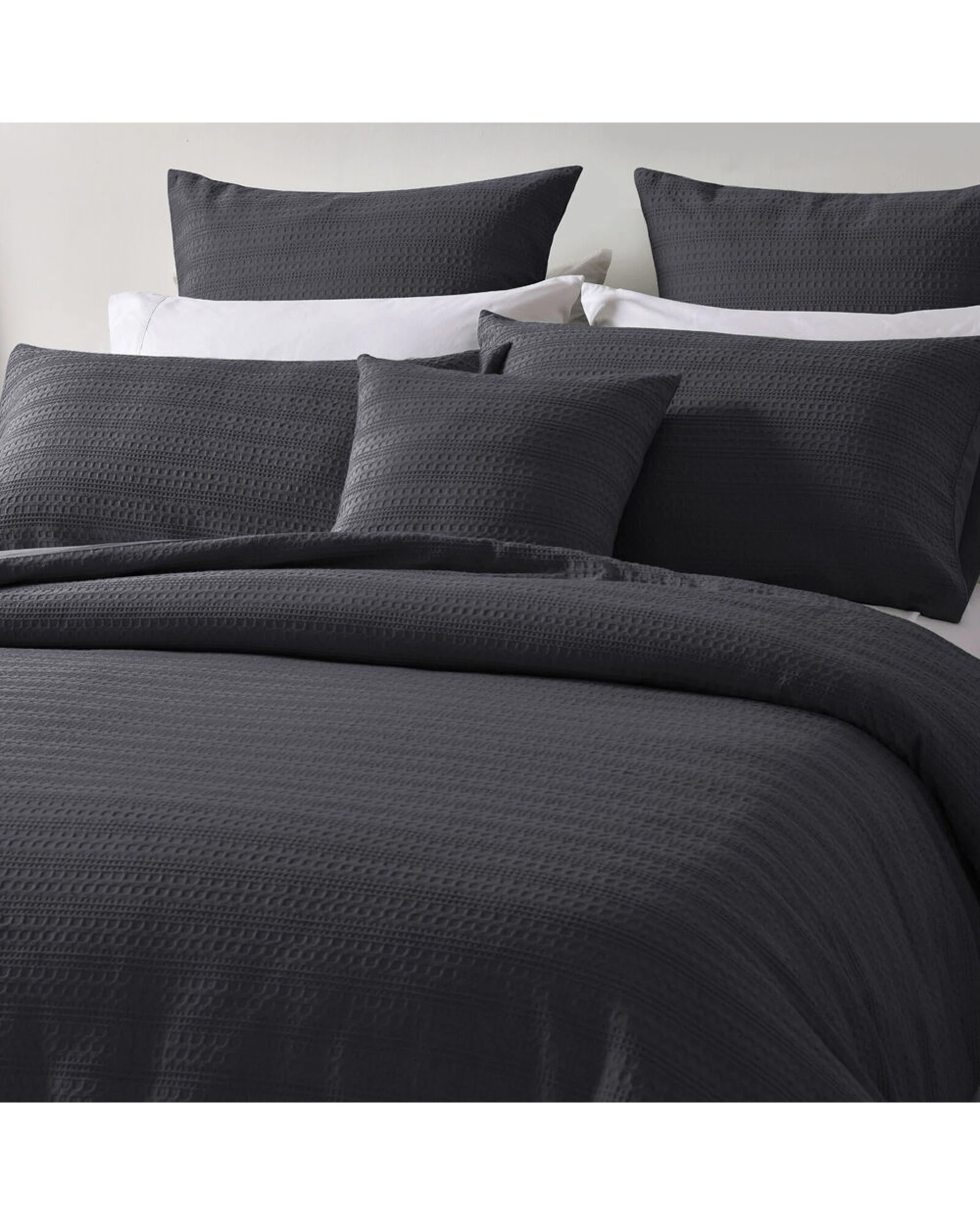 2 Bianca Kahlani Queen Polyester Quilt Cover & Pillowcase Set - Black, 2 of 4