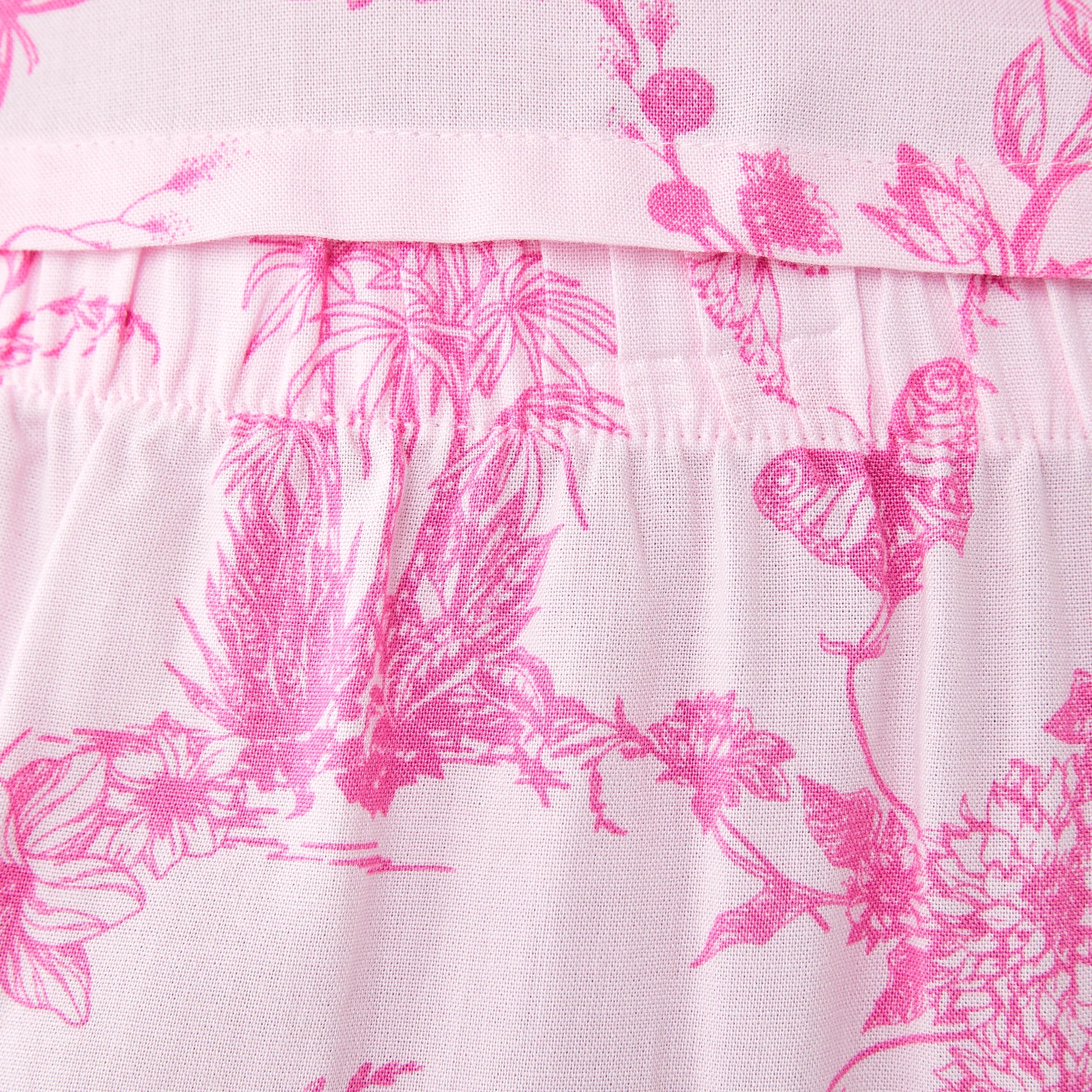 6 Short Sleeve Top and Shorts Woven Boxy Pyjama Set TROP TOILE BALLERINA, 6 of 7
