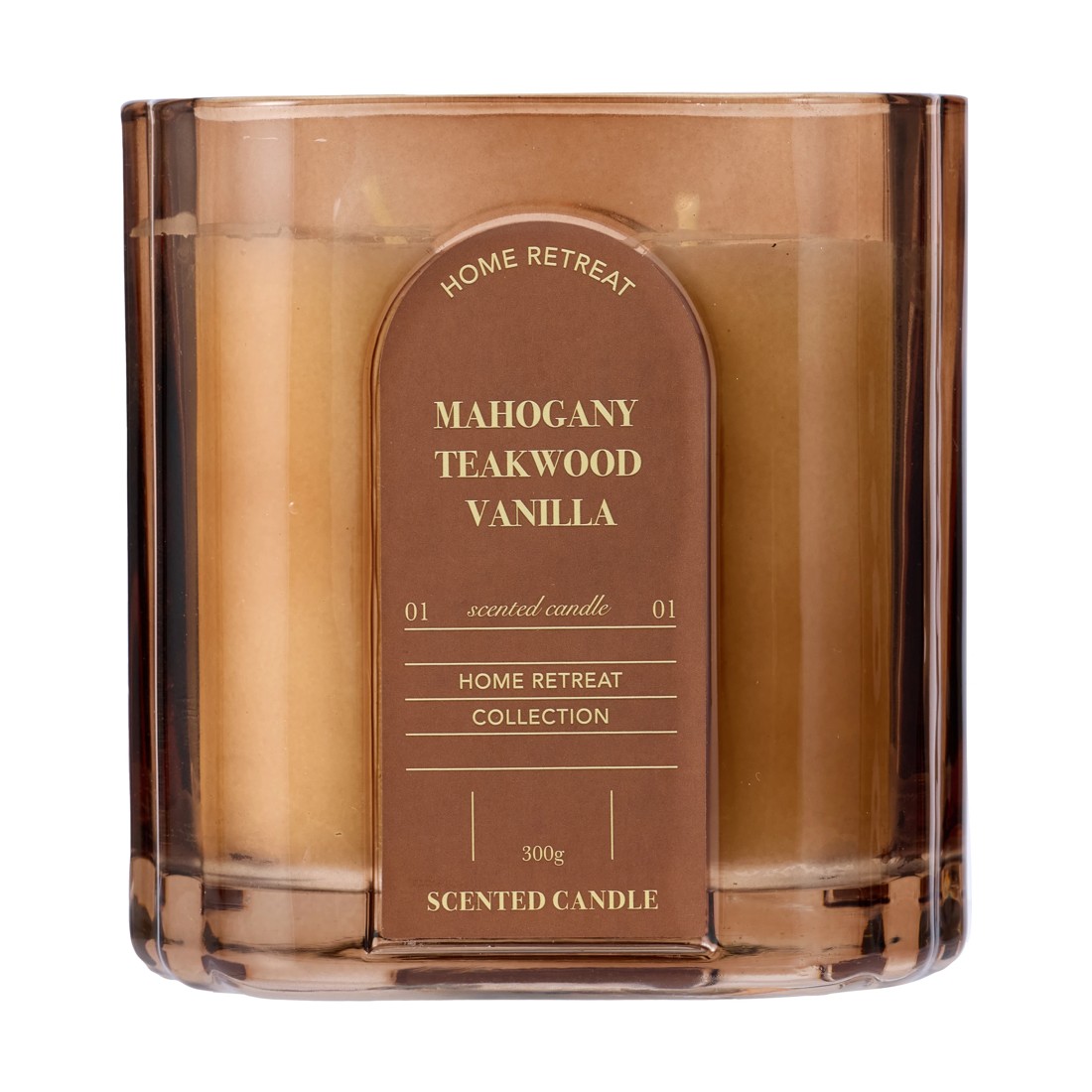 1 Mahogany Home Retreat Glass Candle, 1 of 5