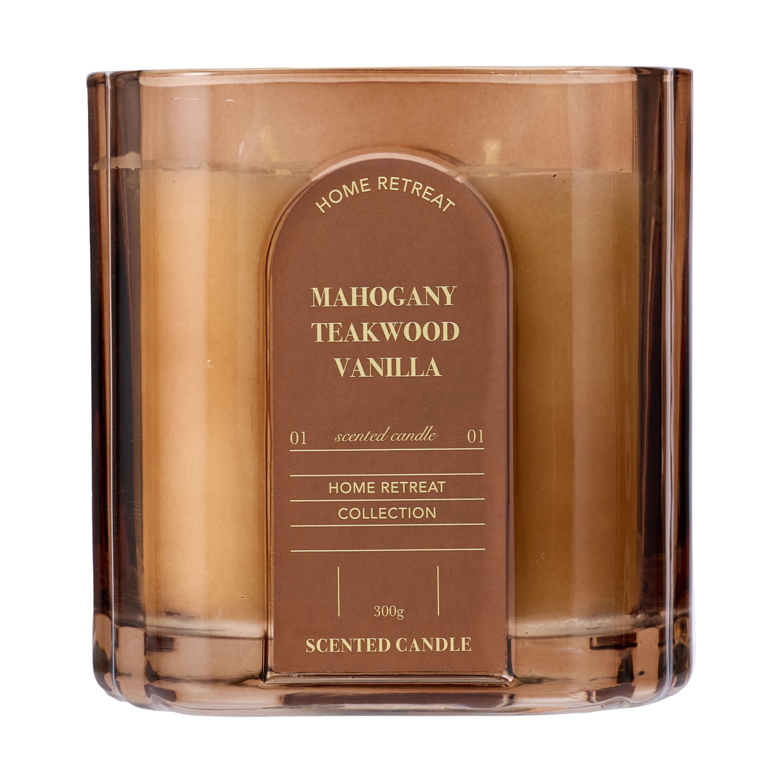 1 Mahogany Home Retreat Glass Candle, 1 of 5