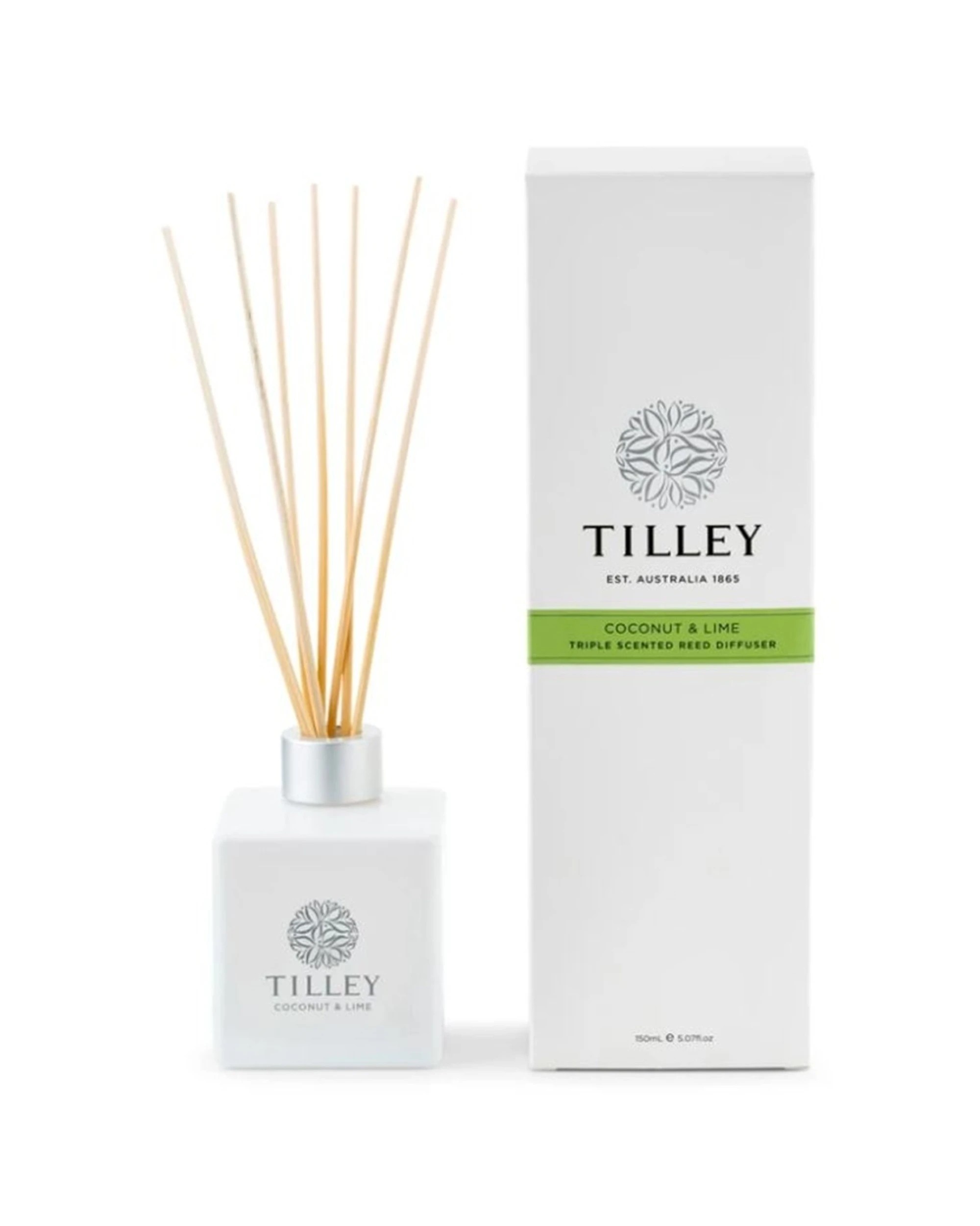 1 Tilley's Reed Diffuser Coconut & Lime 150ml - White, 1 of 1