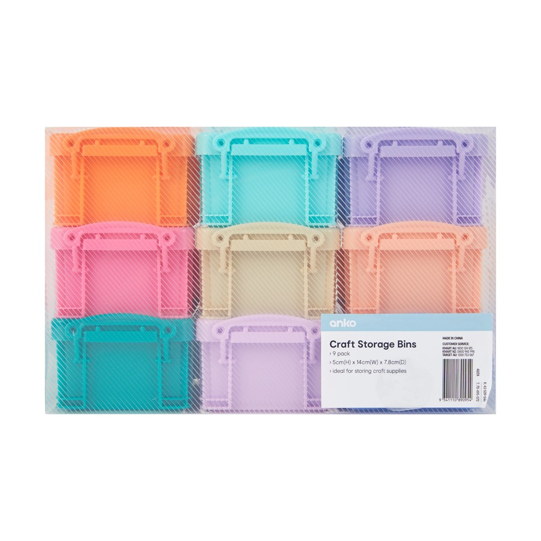 1 9 Pack Craft Storage Bins, 1 of 6
