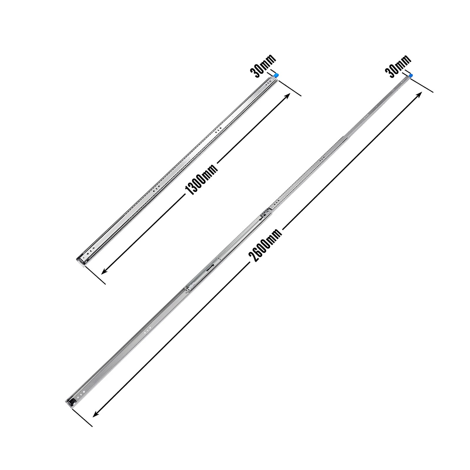 5 Ausway Drawer Runners Heavy Duty Slides Rails Cabinet, 5 of 6