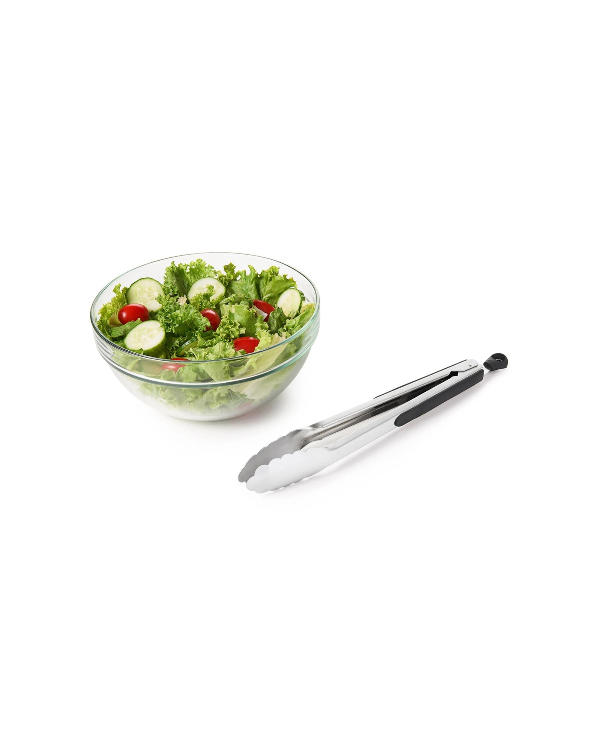 4 Oxo Good Grips 23cm Stainless Steel Tongs With Locking Clip Non Slip Handles - Silver, 4 of 7
