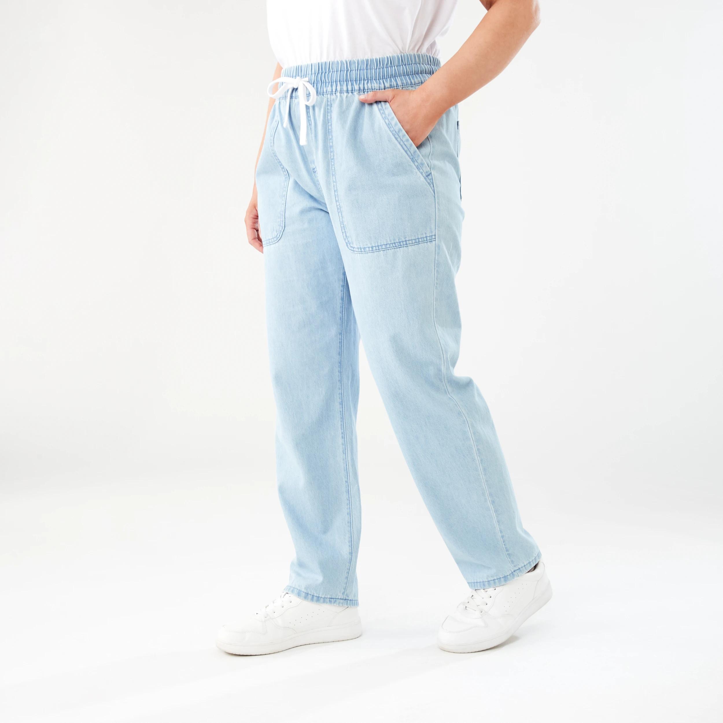 1 Denim Joggers LIGHT WASH, 1 of 8