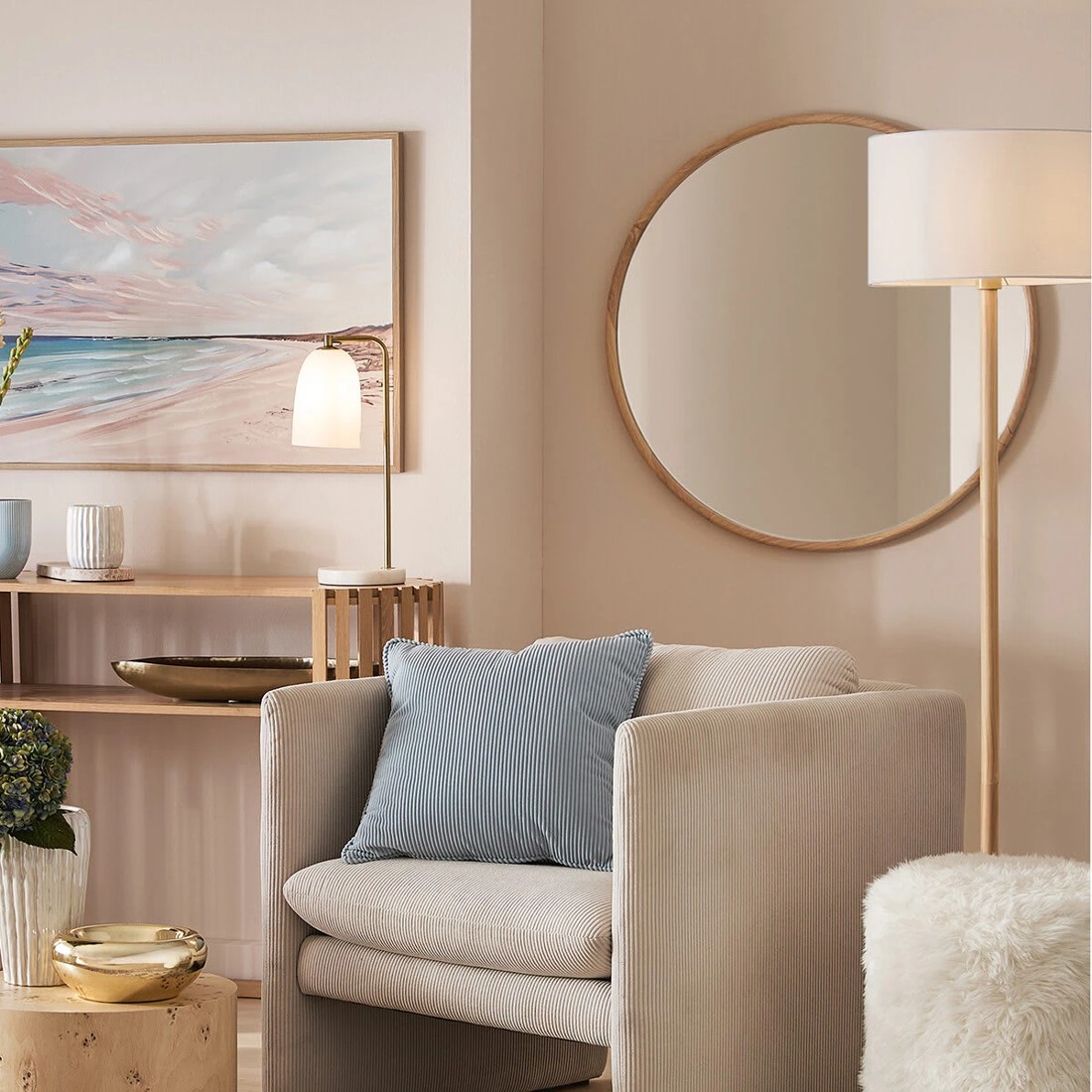 8 Wooden Framed Mirror - 80cm, 8 of 8