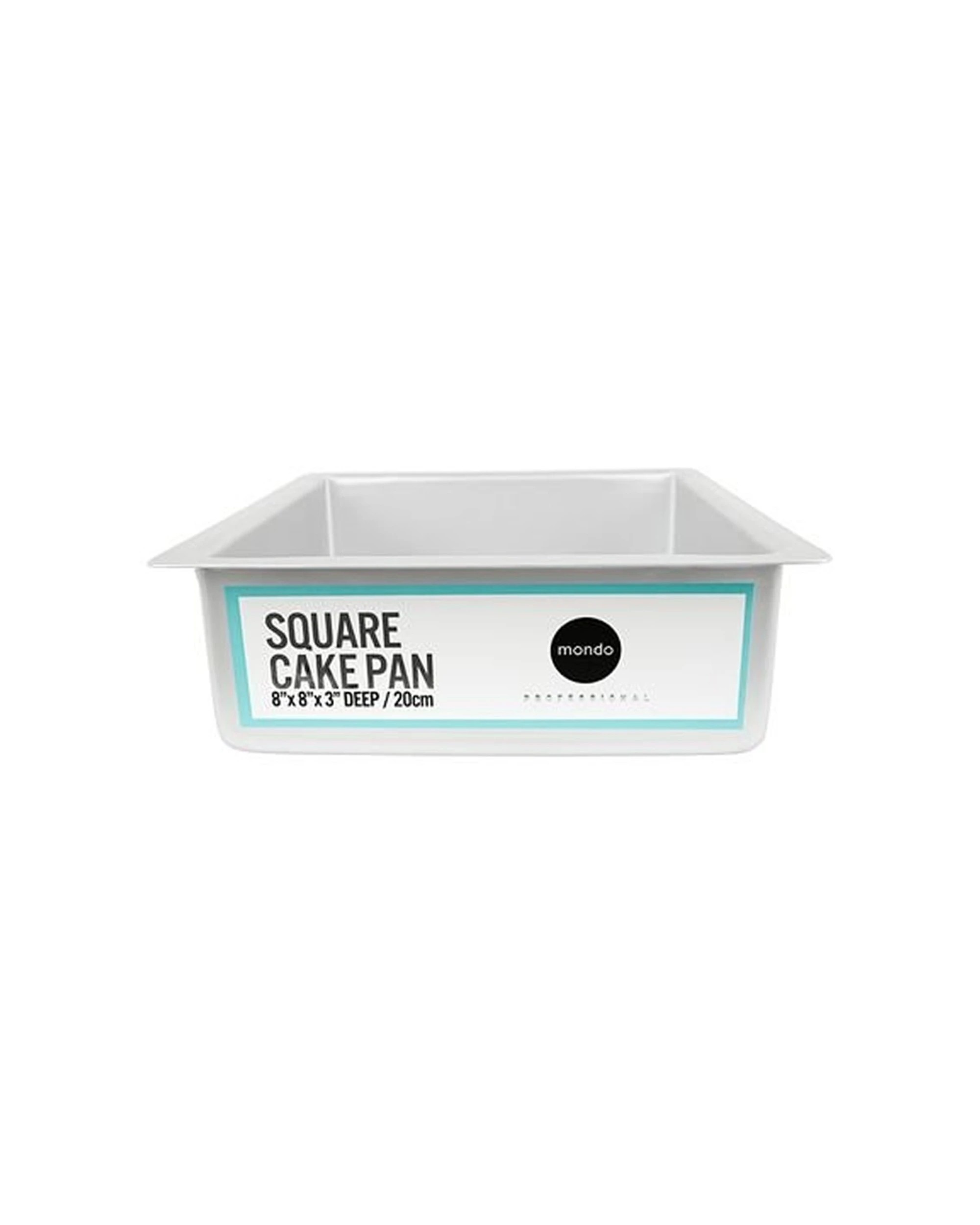 1 Mondo Pro Square Cake Pan 8 Inches 20x7.5cm Professional Bakeware Durable - White, 1 of 1
