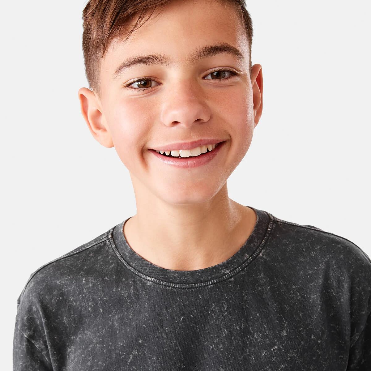 3 Short Sleeve Acid Wash Print T-shirt Wash Ash, 3 of 9