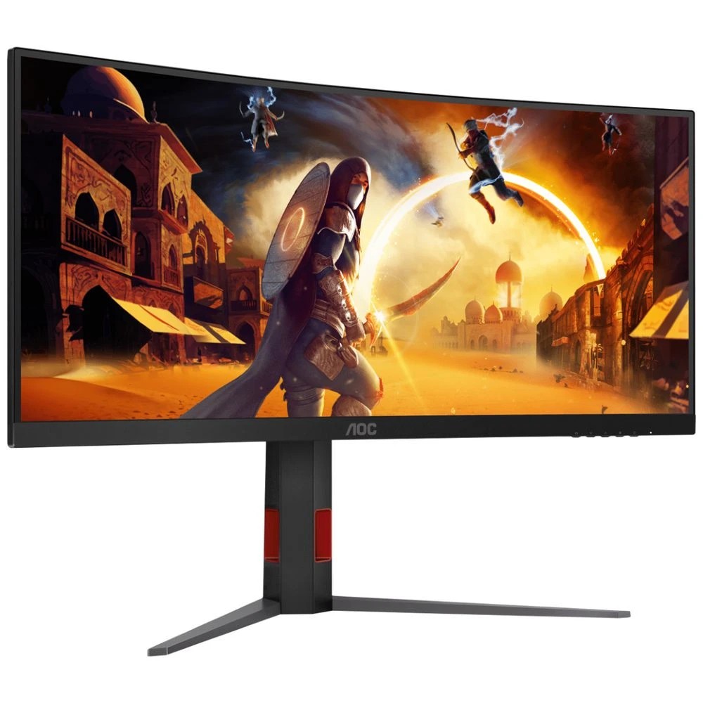 2 AOC 34" WQHD 240Hz 0.3ms Curved Gaming Monitor CU34G4Z, 2 of 7
