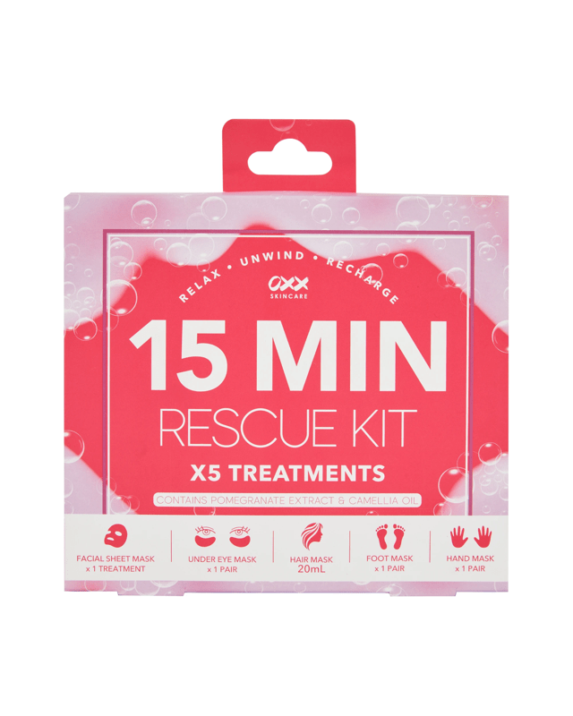 OXX Skincare 15-Minute Rescue Kit - Pomegranate Extract and Camellia