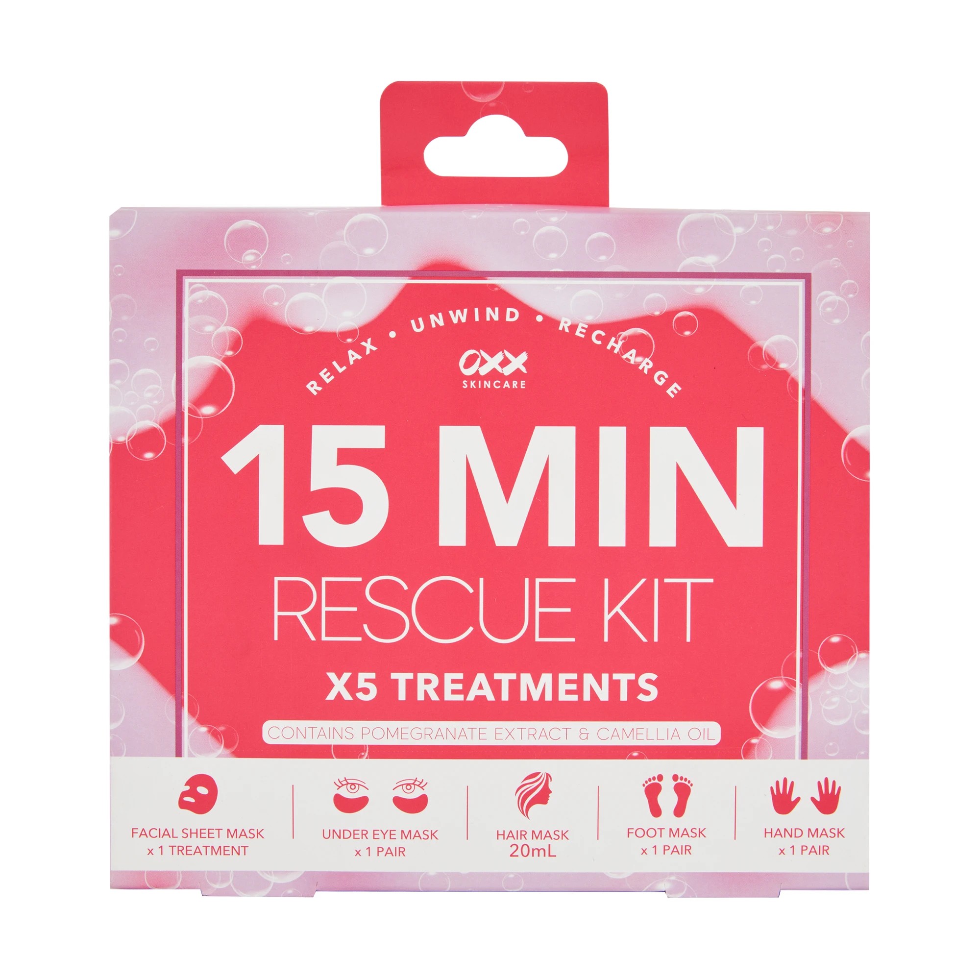 1 OXX Skincare 15-Minute Rescue Kit - Pomegranate Extract and Camellia Oil, 1 of 5
