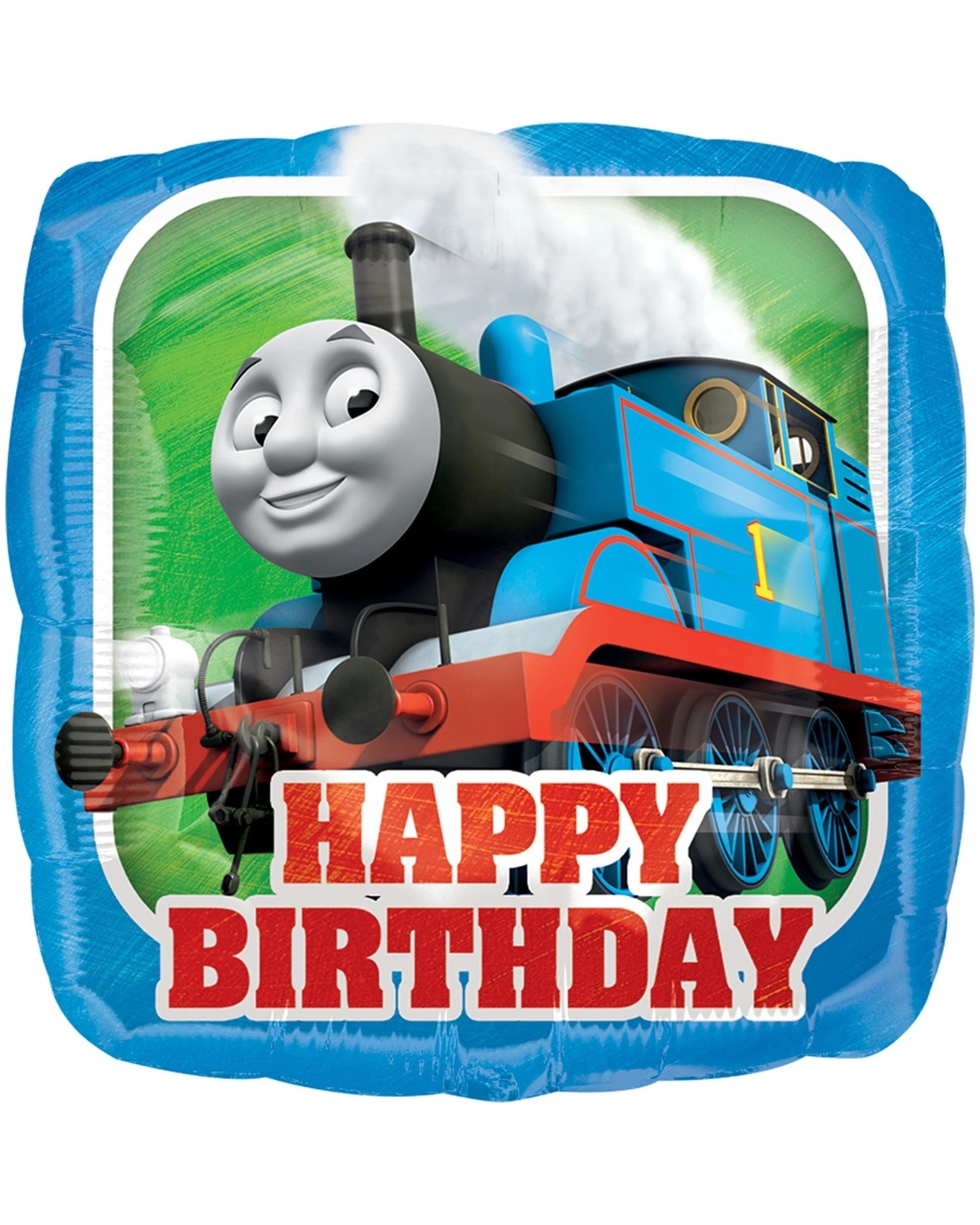 1 Anagram Thomas the Tank Engine Square Happy Birthday Helium Balloon - Multi, 1 of 1