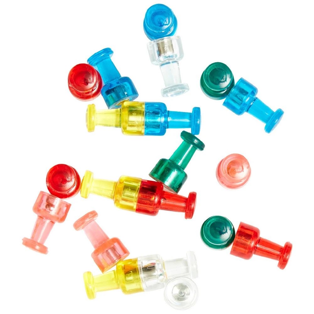 1 J.Burrows Pin Magnets Assorted 20 Pack, 1 of 3