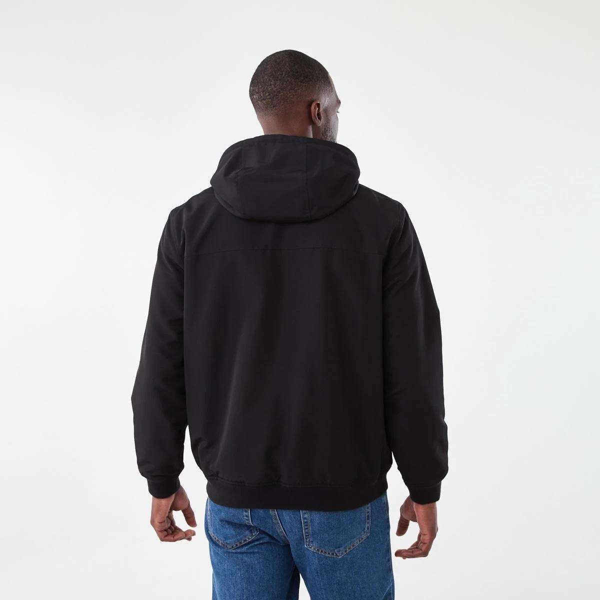 4 Hooded Fleece Lined Jacket Black, 4 of 6