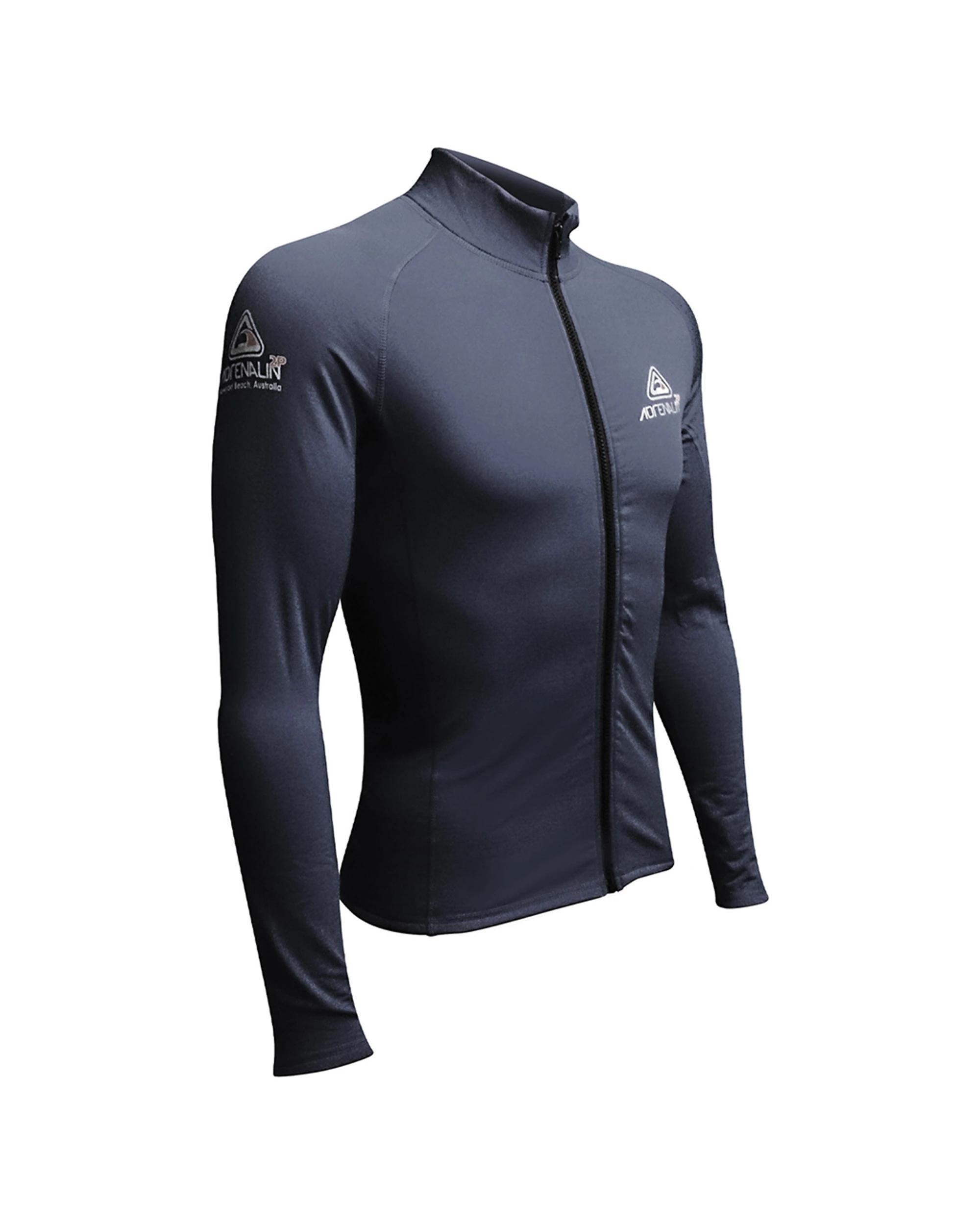 1 Adrenalin 2P Thermo Shield Long Sleeve Zip-Front Top BLACK, 1 of 1