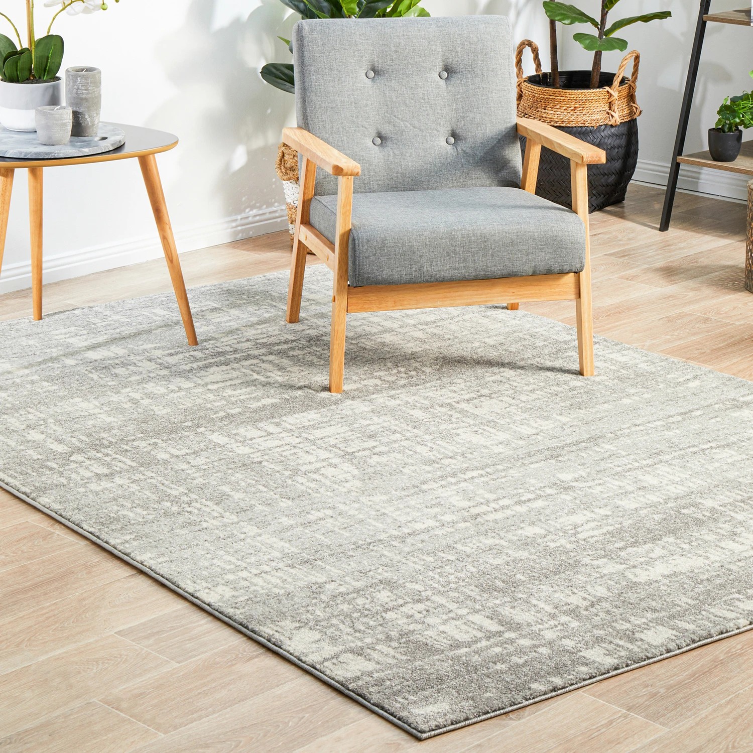 4 Common Ground Rugs Phantom 354 290x200cm - Large Power Loomed Pet Friendly Floor Rug - Silver, 4 of 9