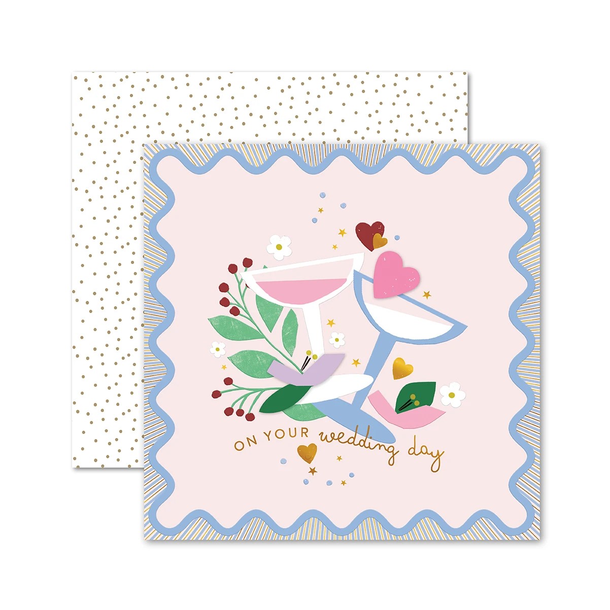 1 Hallmark Wedding Card - Champagne Glasses, 1 of 3