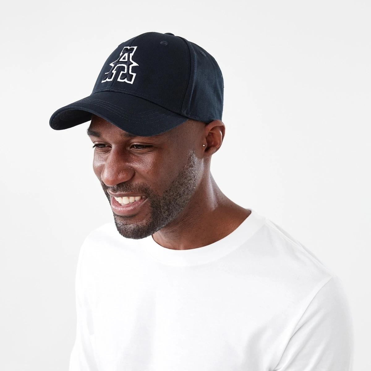 4 Snapback Baseball Cap Navy, 4 of 5